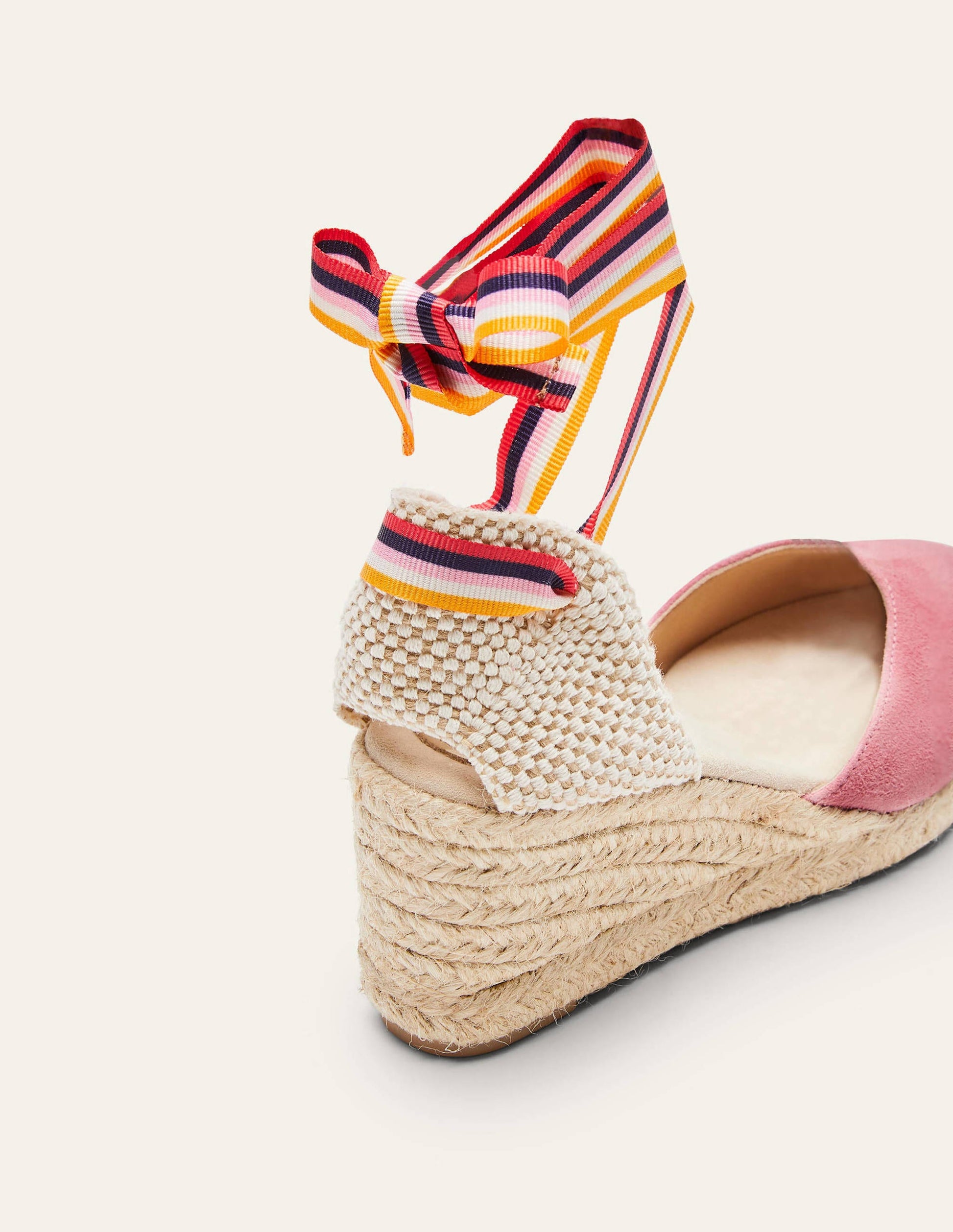Cassie Espadrilles mit Keilabsatz-Azalee/Bunt, Gestreiftes Band-4