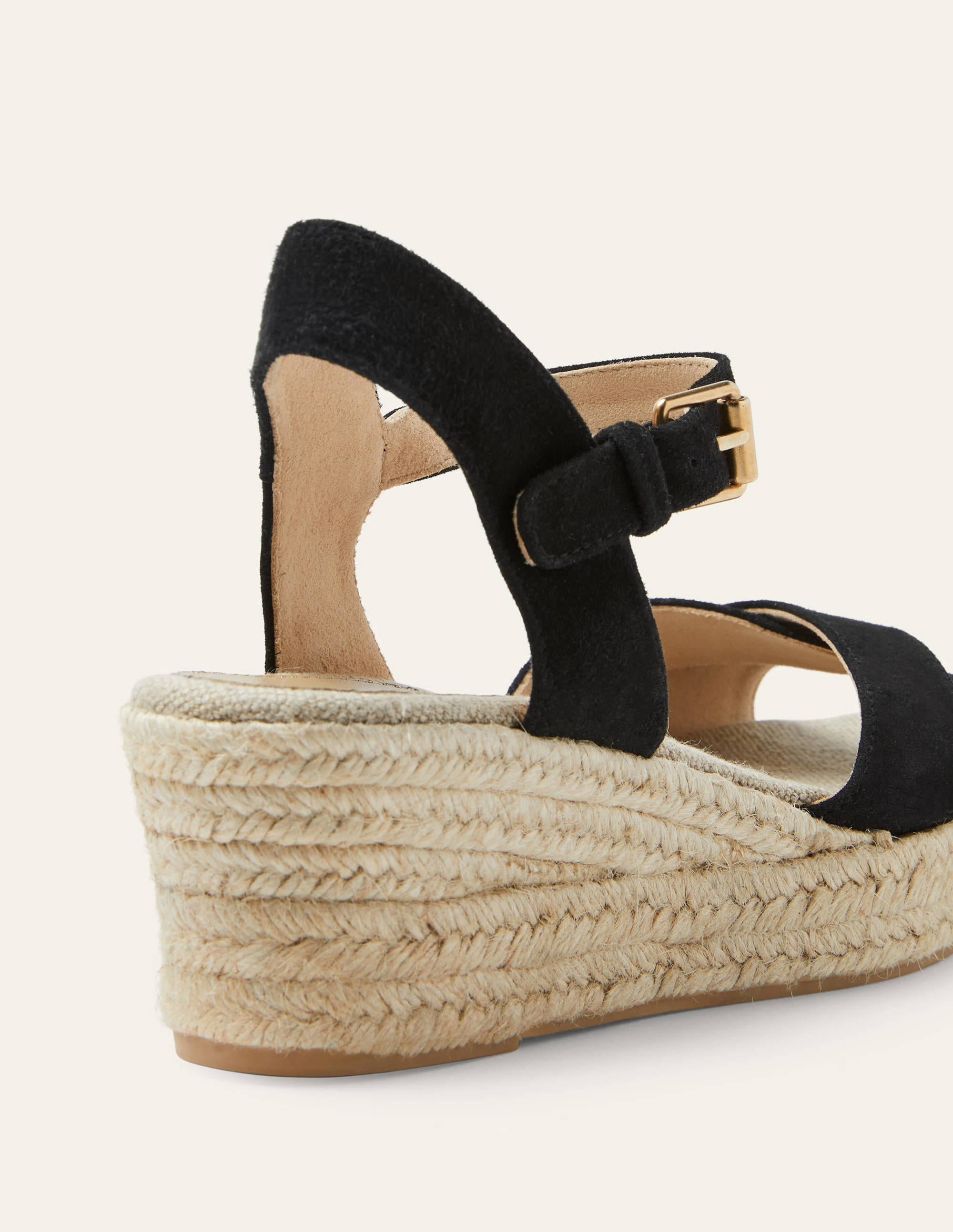 Compensées Jasmine façon espadrilles-Noir - Image 3