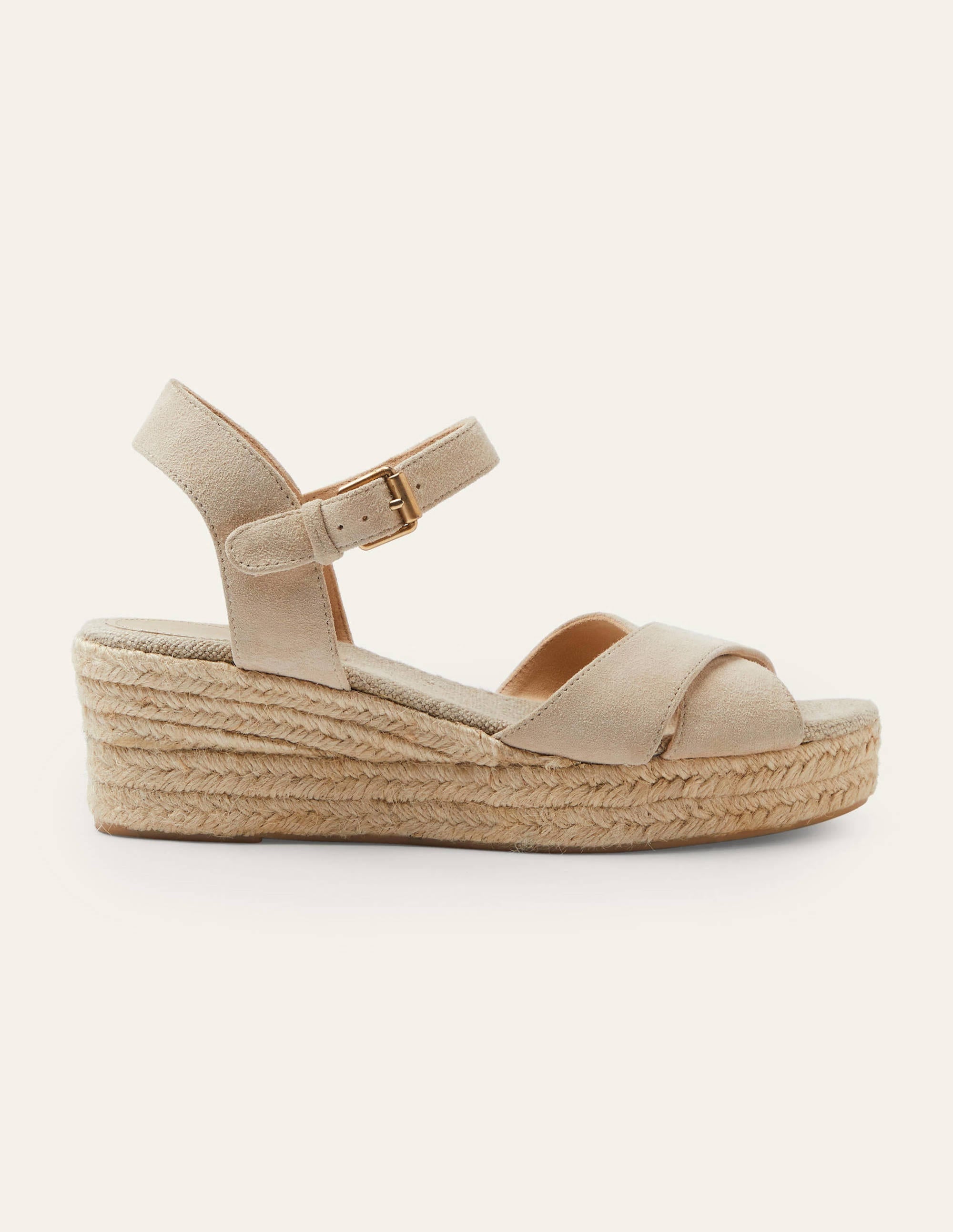 Compensées Jasmine façon espadrilles-Avoine - Image 2