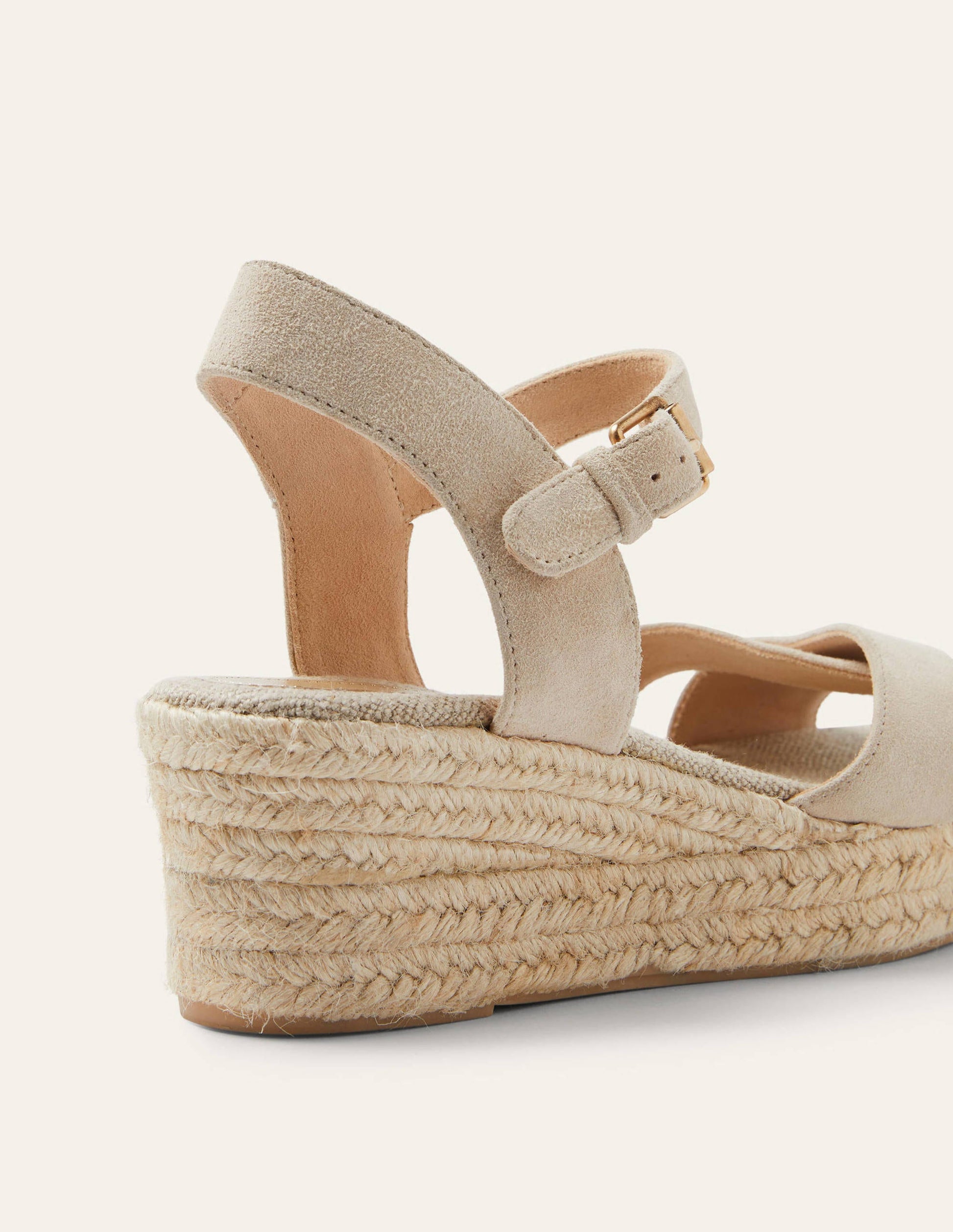 Compensées Jasmine façon espadrilles-Avoine-3