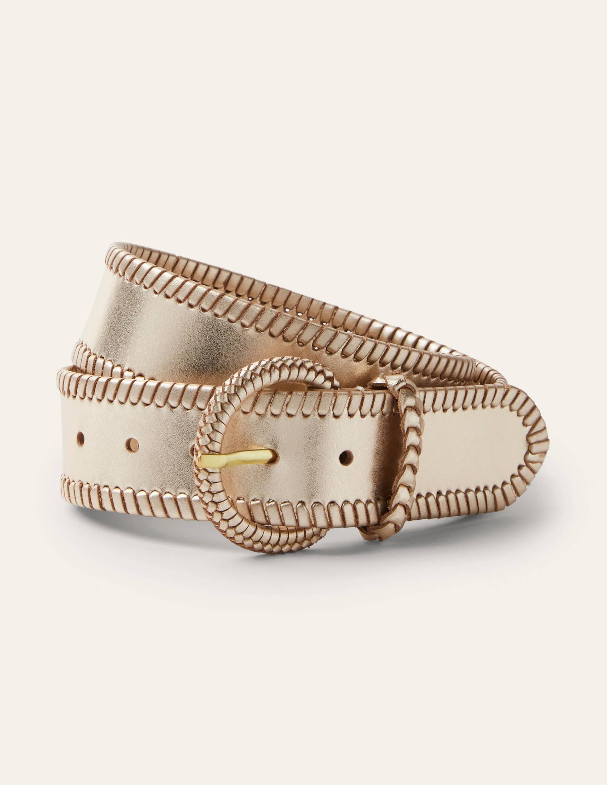 Ceinture tissée-Doré métallisé - Image 1