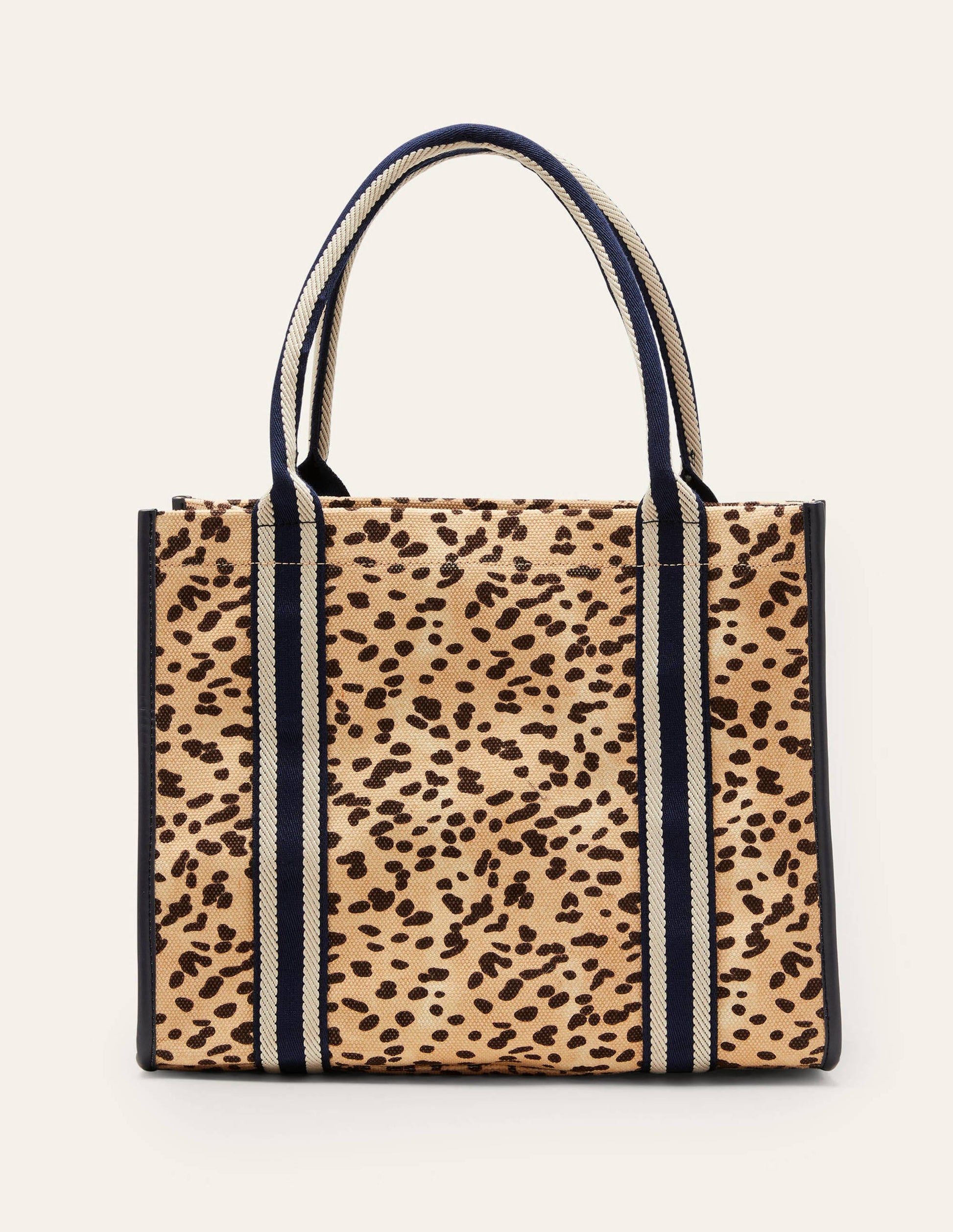 Tilda Canvas Tote Bag-Natural Leopard-2
