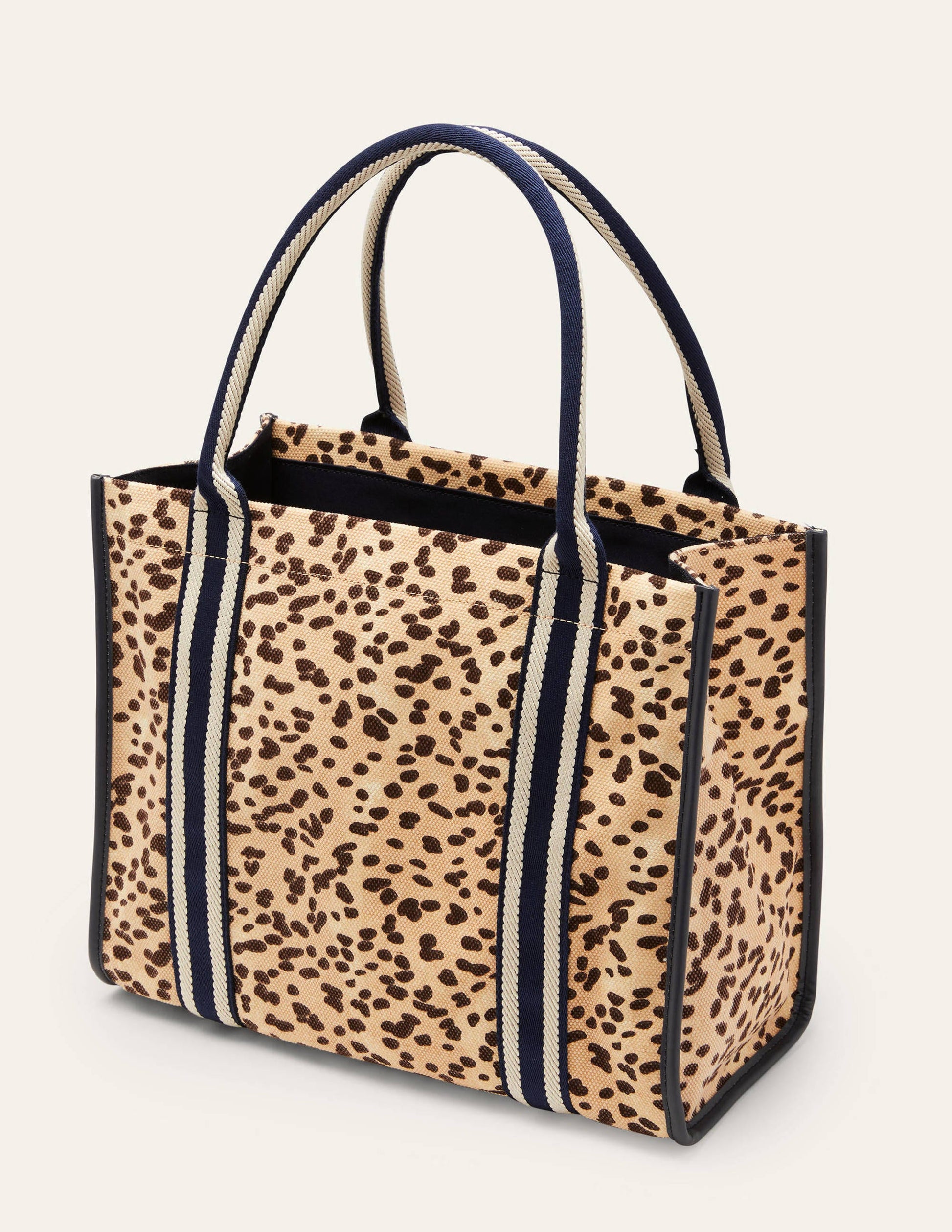 Tilda Canvas Tote Bag-Natural Leopard-3