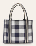 Tilda Canvas Tote Bag-Atlantic Ocean Gingham
