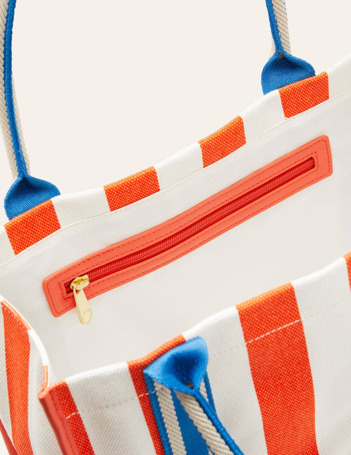 Tilda Canvas-Tragetasche-Feuerwerkskörperrot/Küstenblau - Image 2