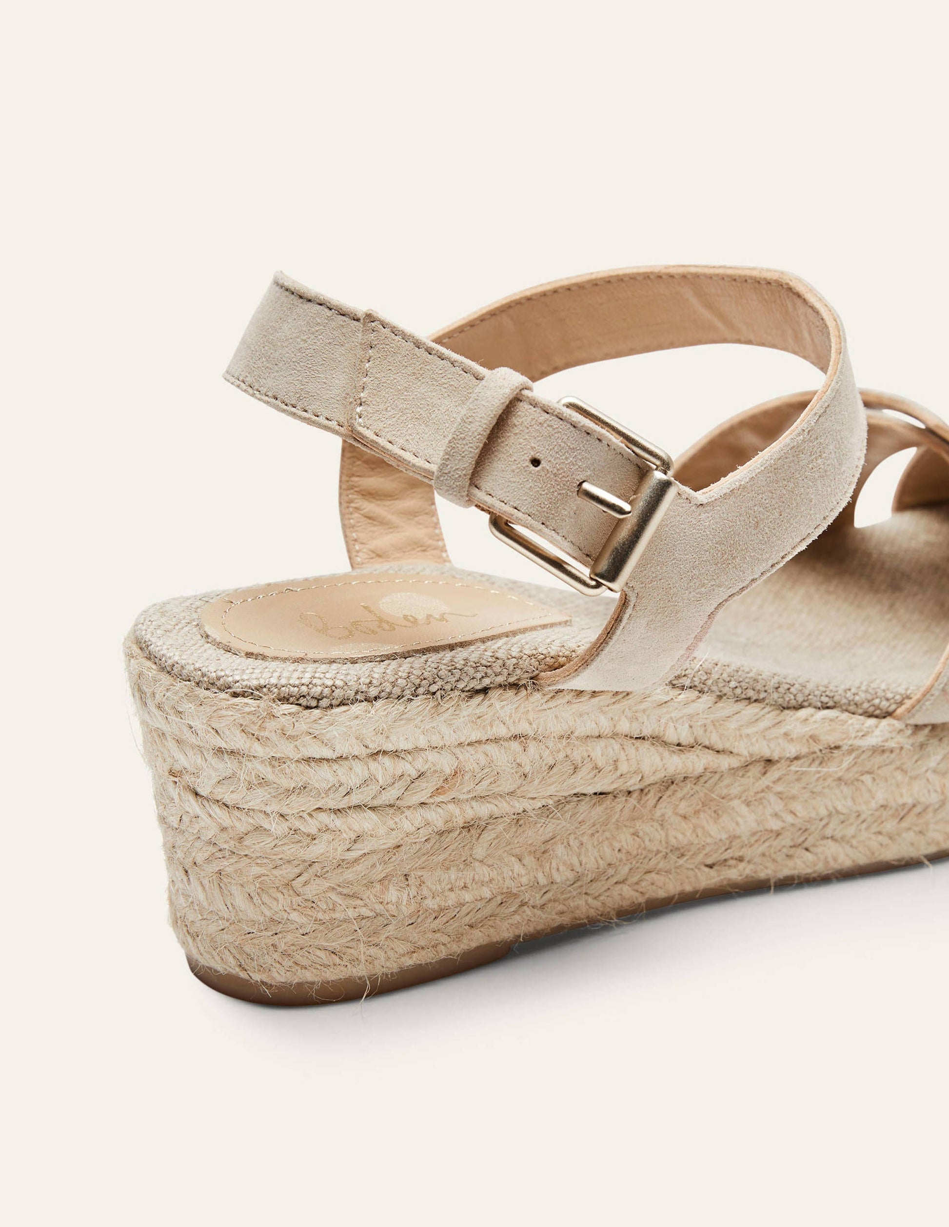 Espadrilles compensées géométriques-Avoine-3