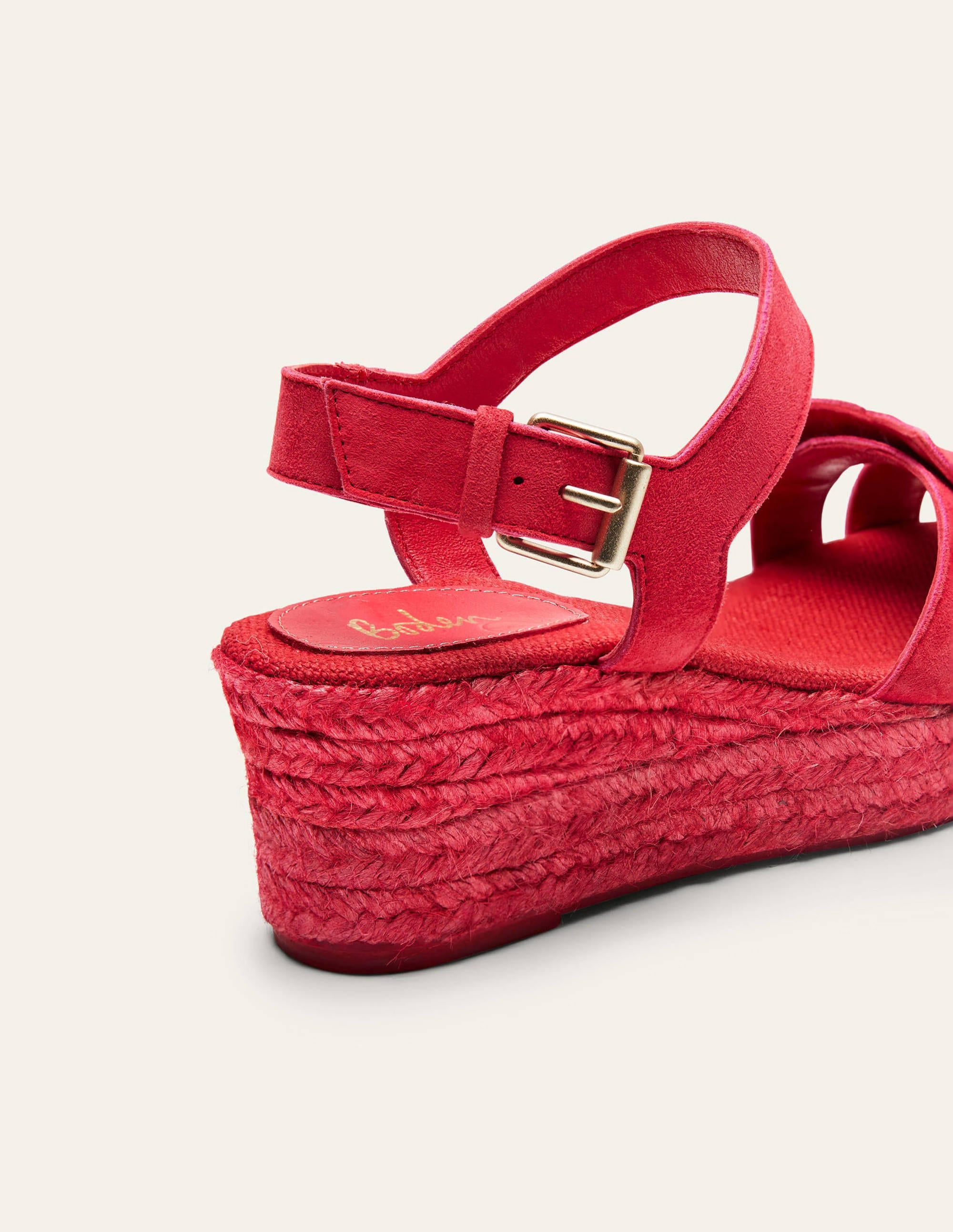 Espadrilles compensées géométriques-Coquelicot vif - Image 3