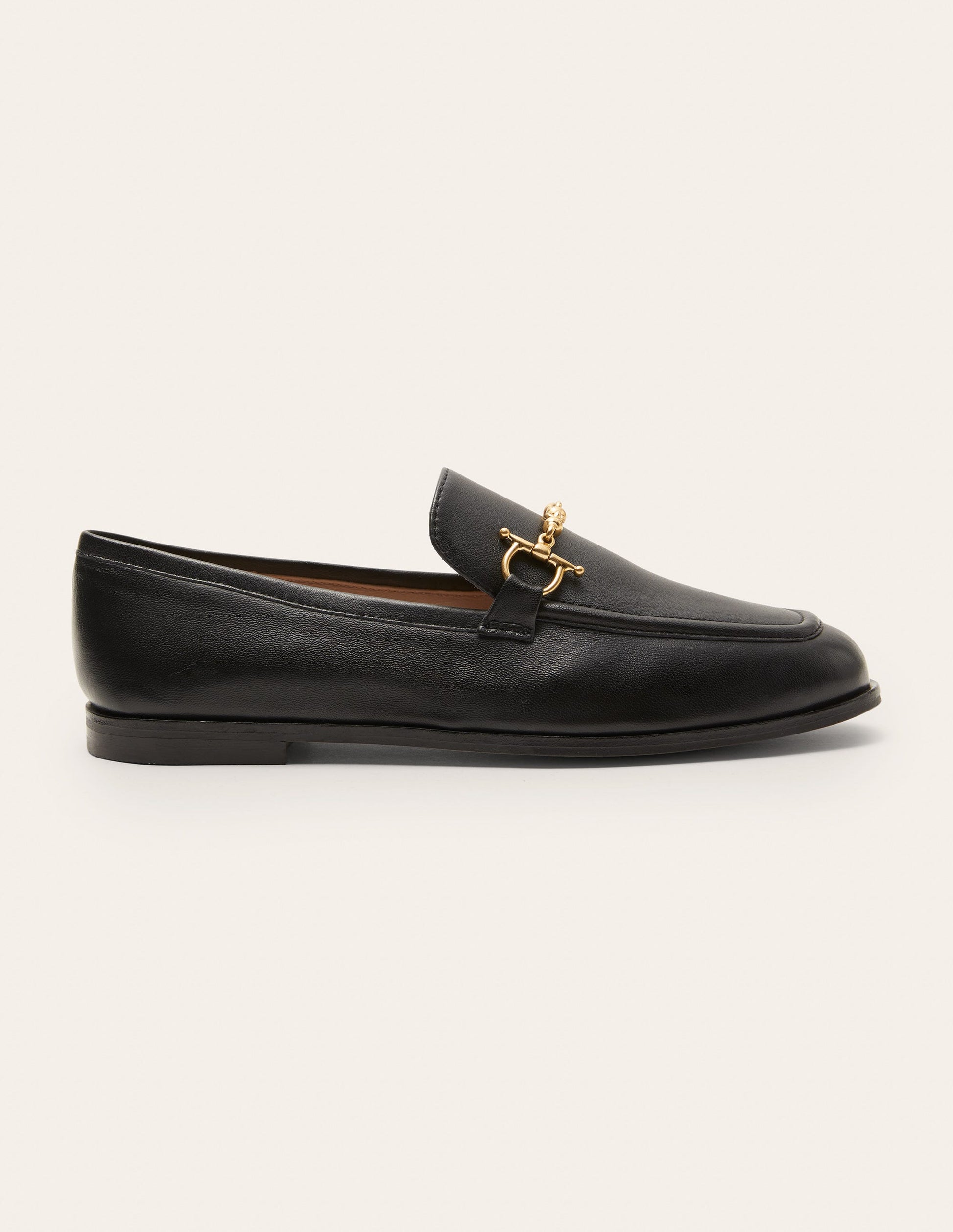 Loafer aus Leder mit Trensen-Schwarz-2