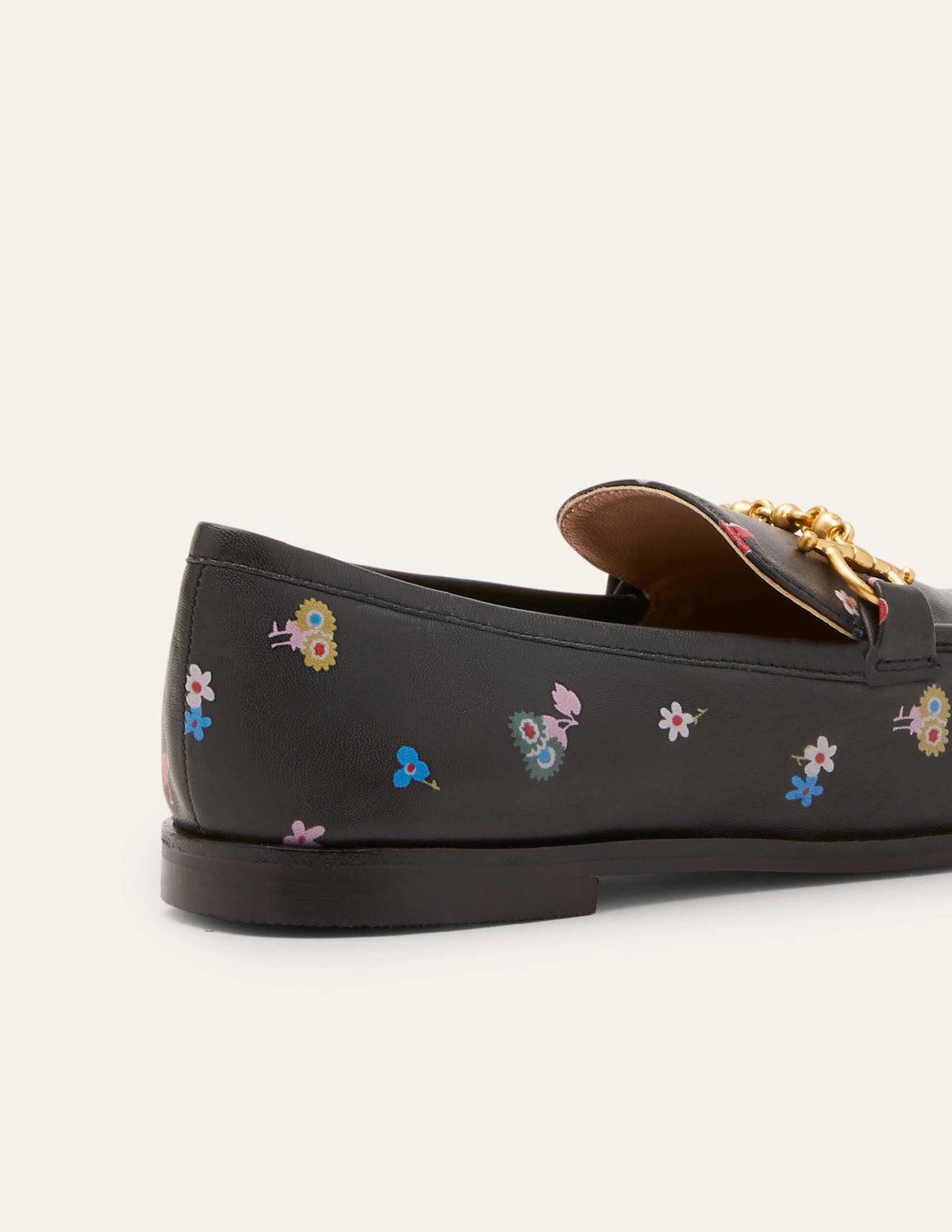 Loafer aus Leder mit Trensen-Schwarz, Waldknospen-4