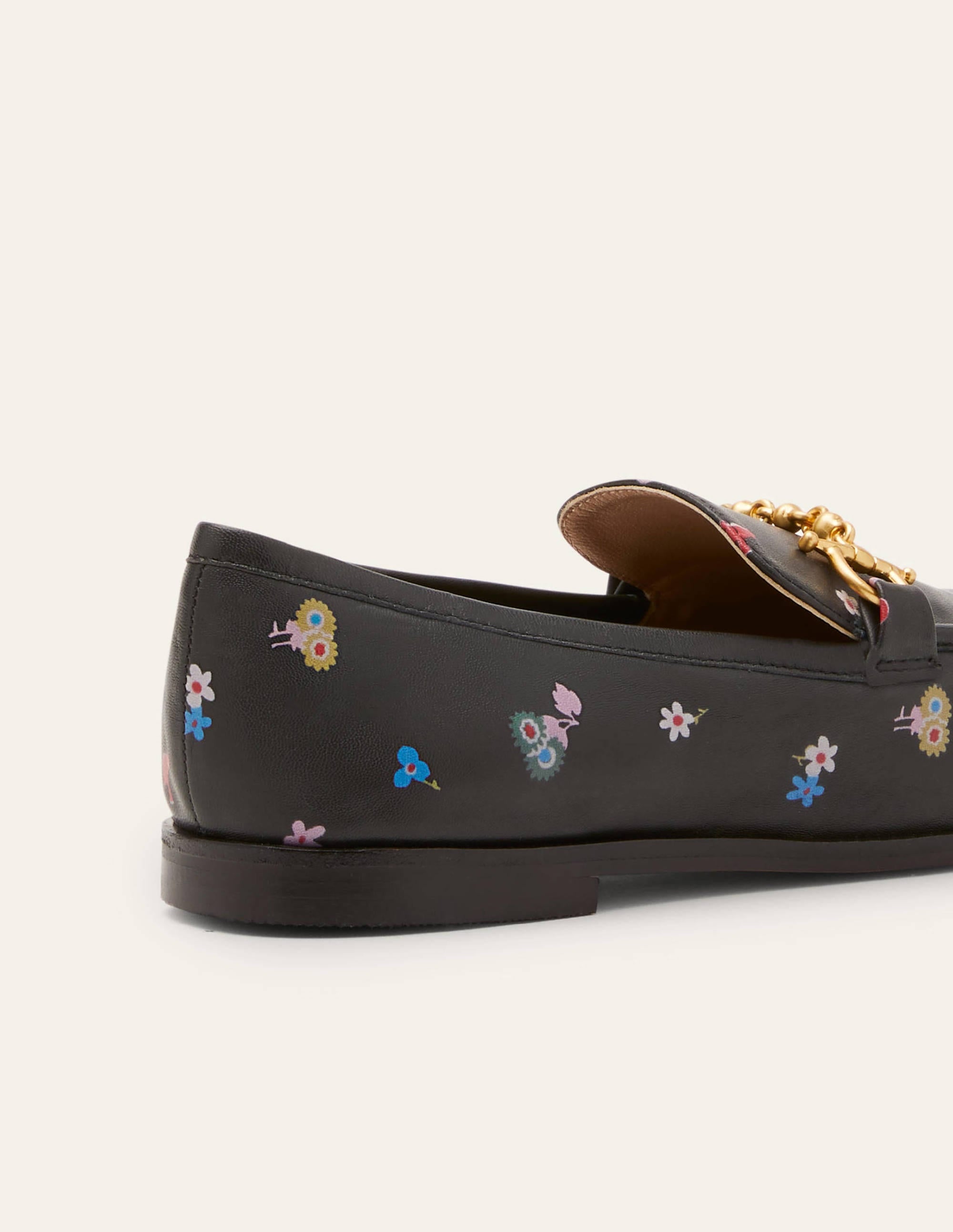 Loafer aus Leder mit Trensen-Schwarz, Waldknospen - Image 4