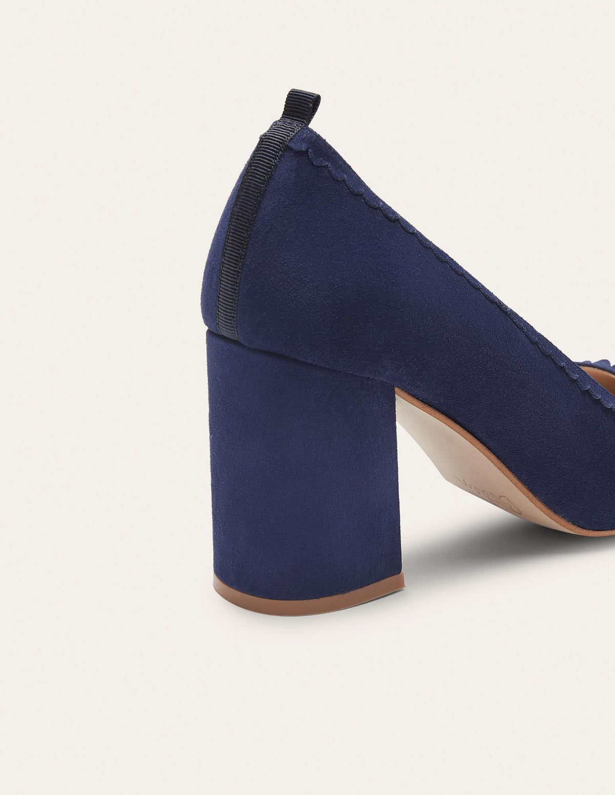 Pumps mit Muscheldetail-Marineblau - Image 2