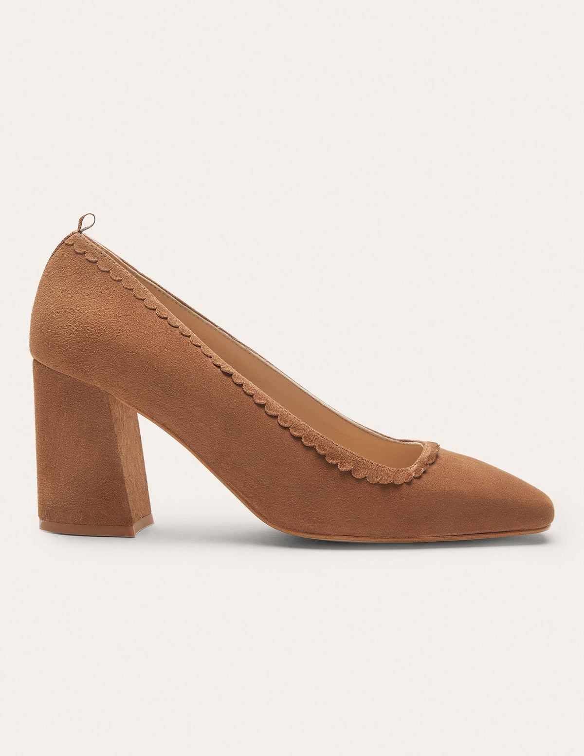 Pumps mit Muscheldetail-Hellbraun - Image 2