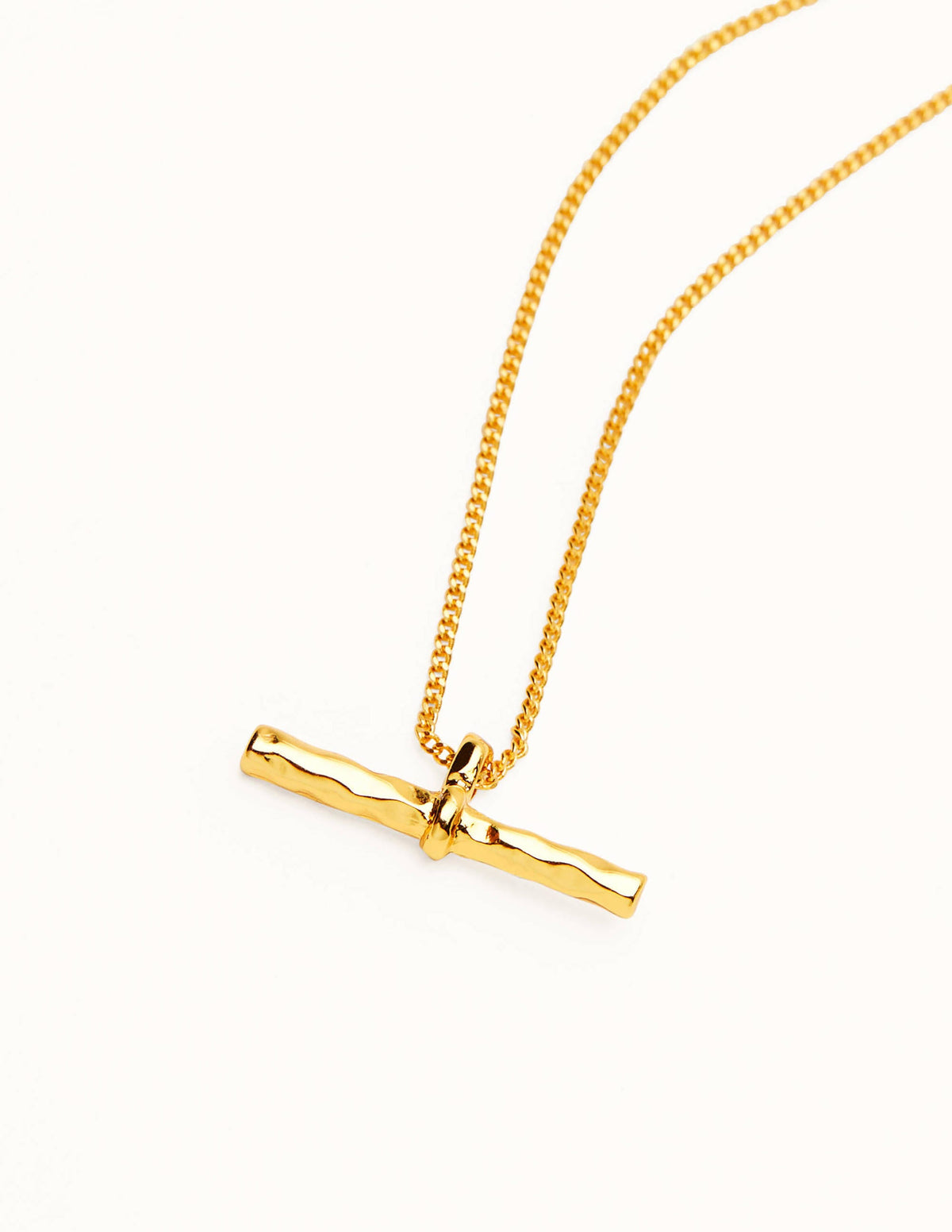 Halskette mit T-Steg-Gold-Metallic-3