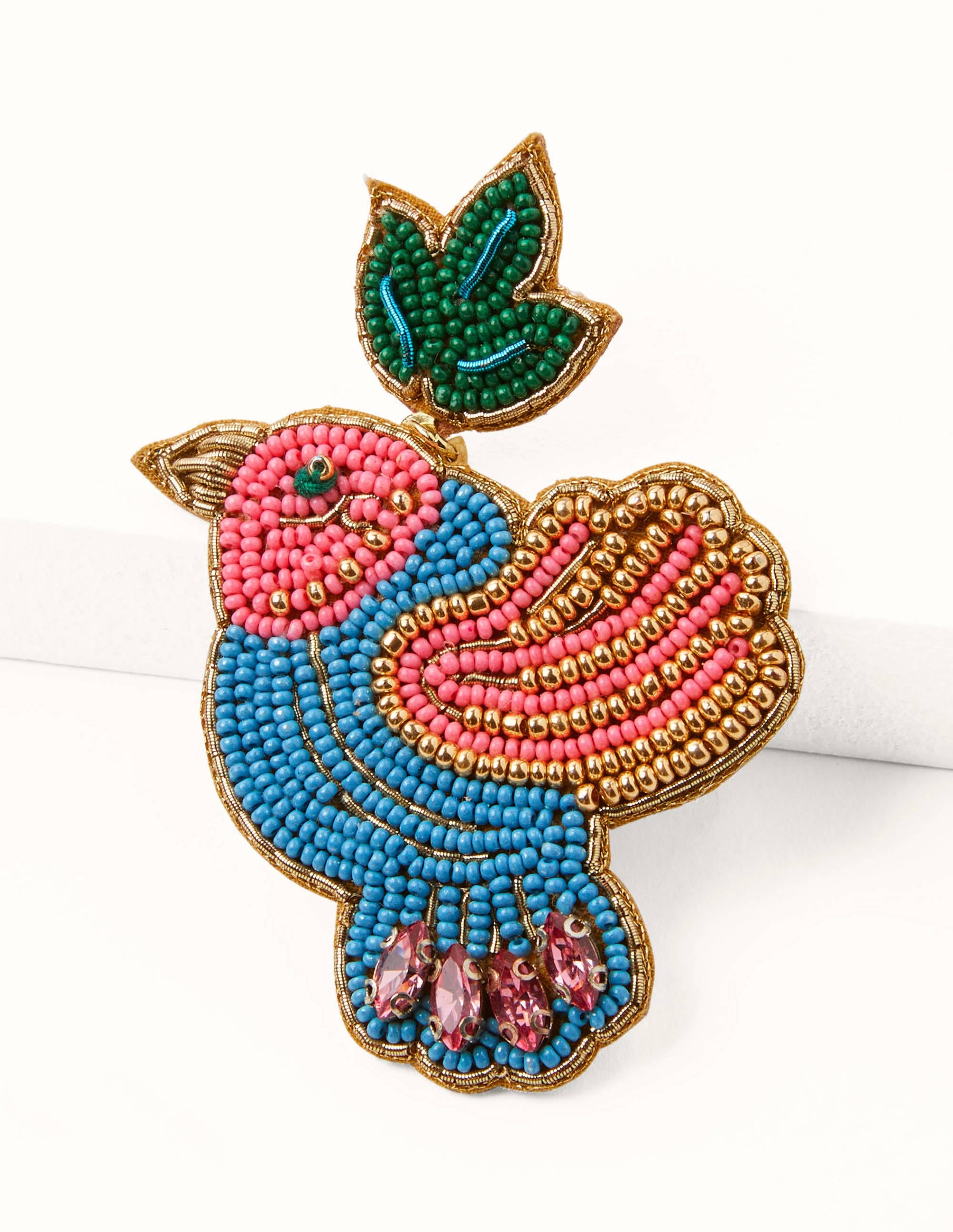 Ohrringe mit Perlen-Vogel - Image 2