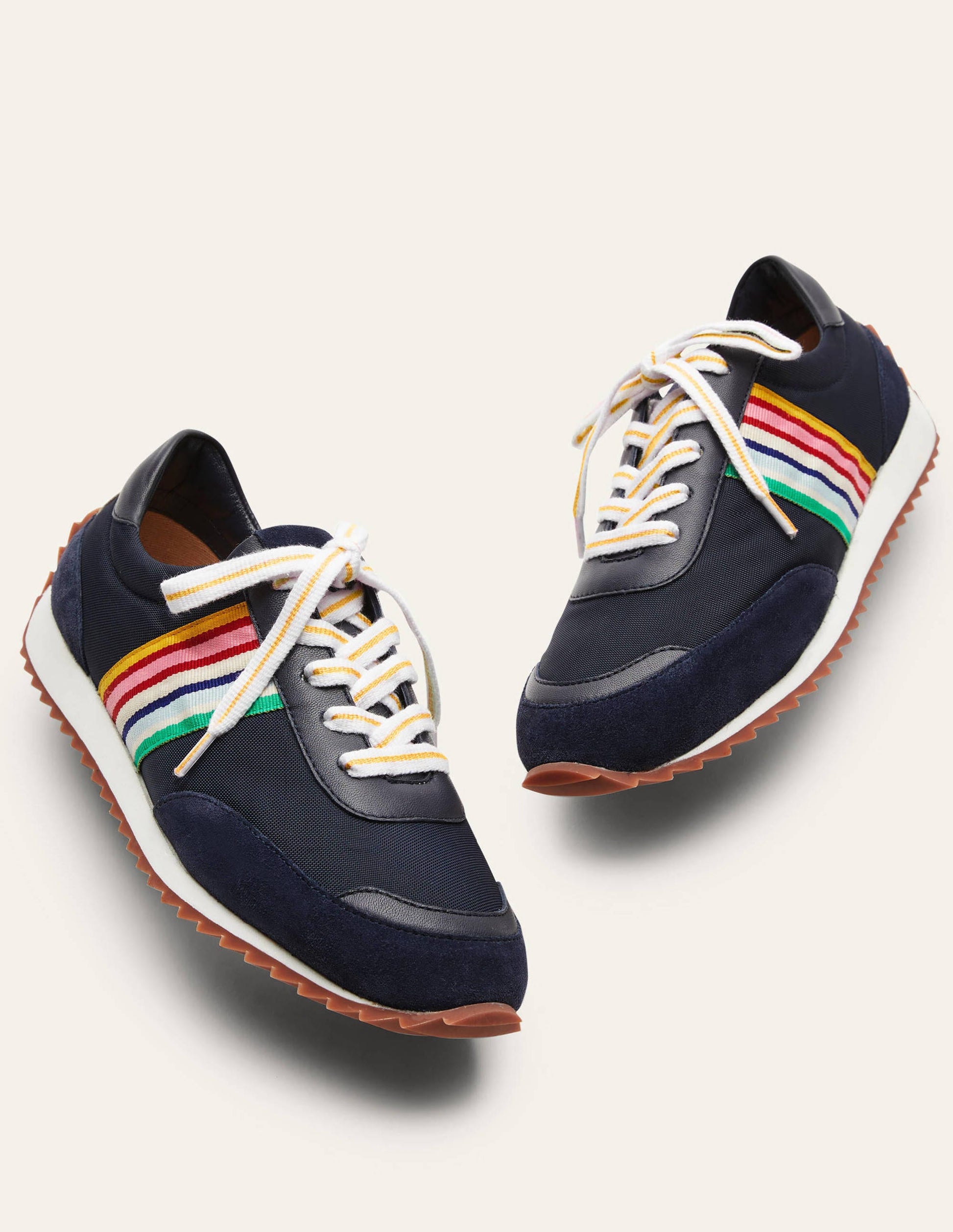 Gestreifte Laufschuhe-Navy/Bunt, Gestreift-3