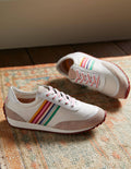 Baskets de running rayées-Blanc, rayé multi