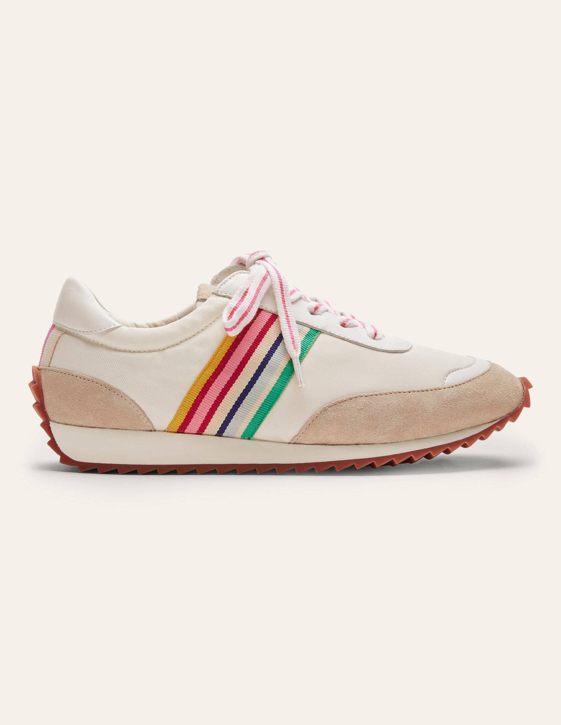 Baskets de running rayées-Blanc, rayé multi-2