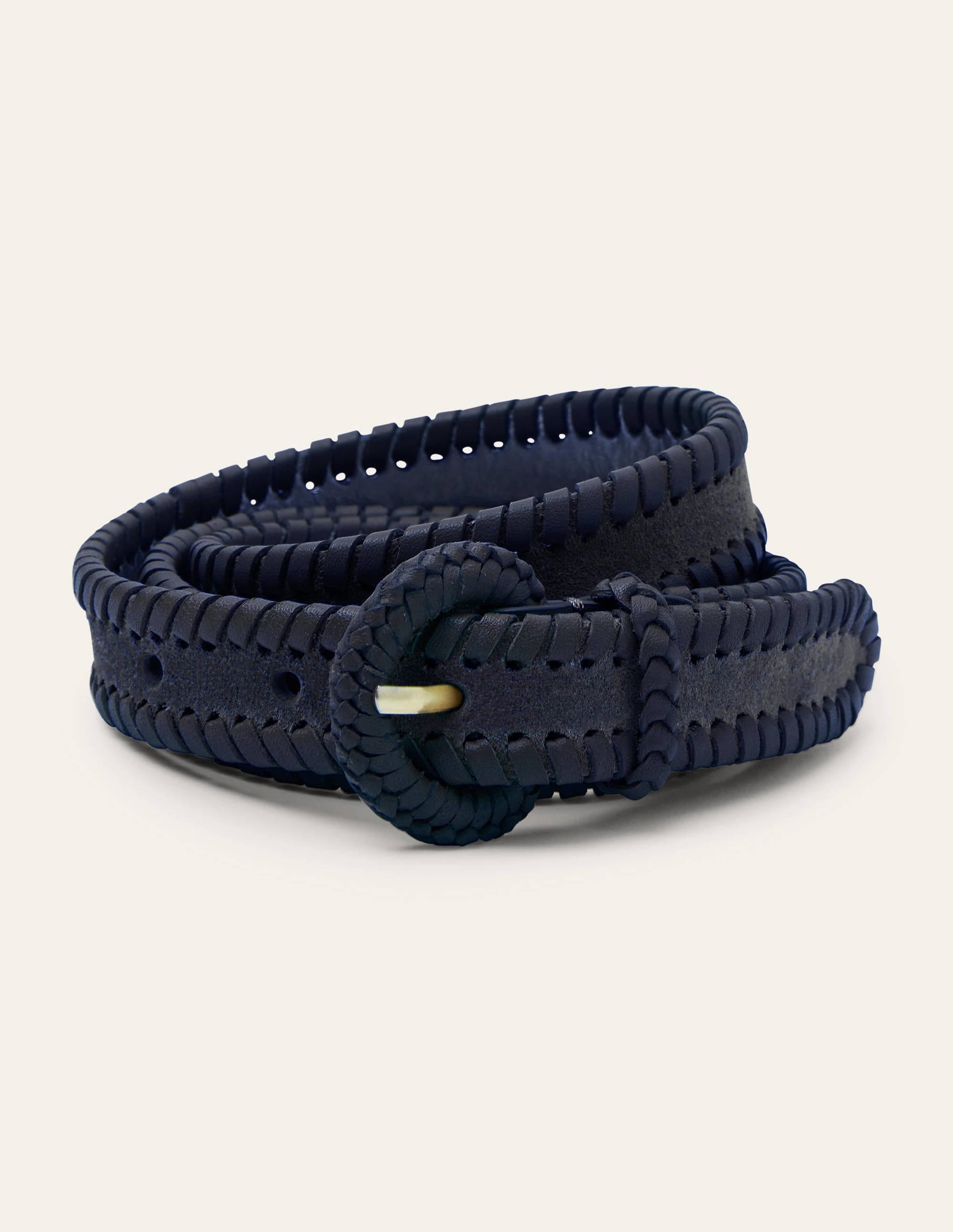 Schmaler Webgürtel-Marineblau - Image 1
