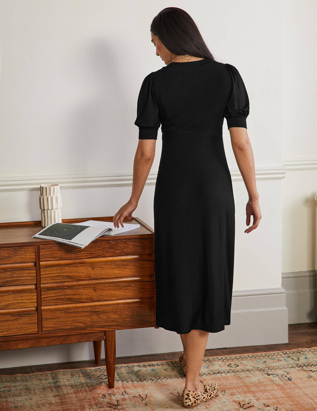 Eva Jersey-Midikleid-Schwarz-3