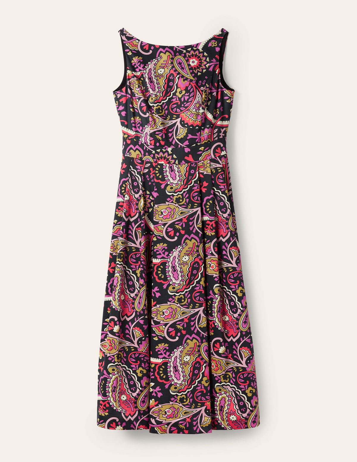 Scoop Back Fit and Flare Dress-Black,  Fantastical - Image 5