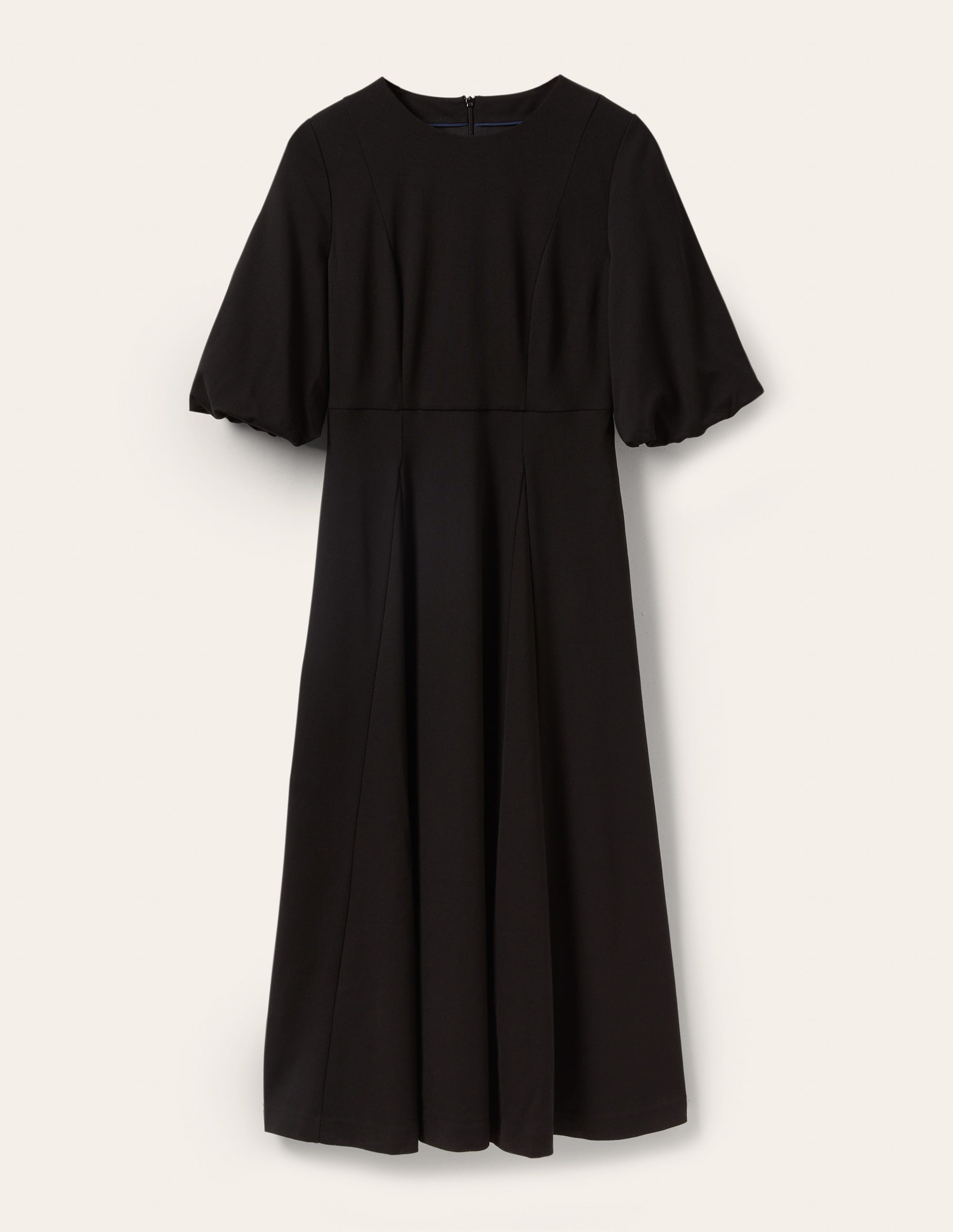 Ponte-Midikleid mit Tellerrock-Schwarz - Image 5