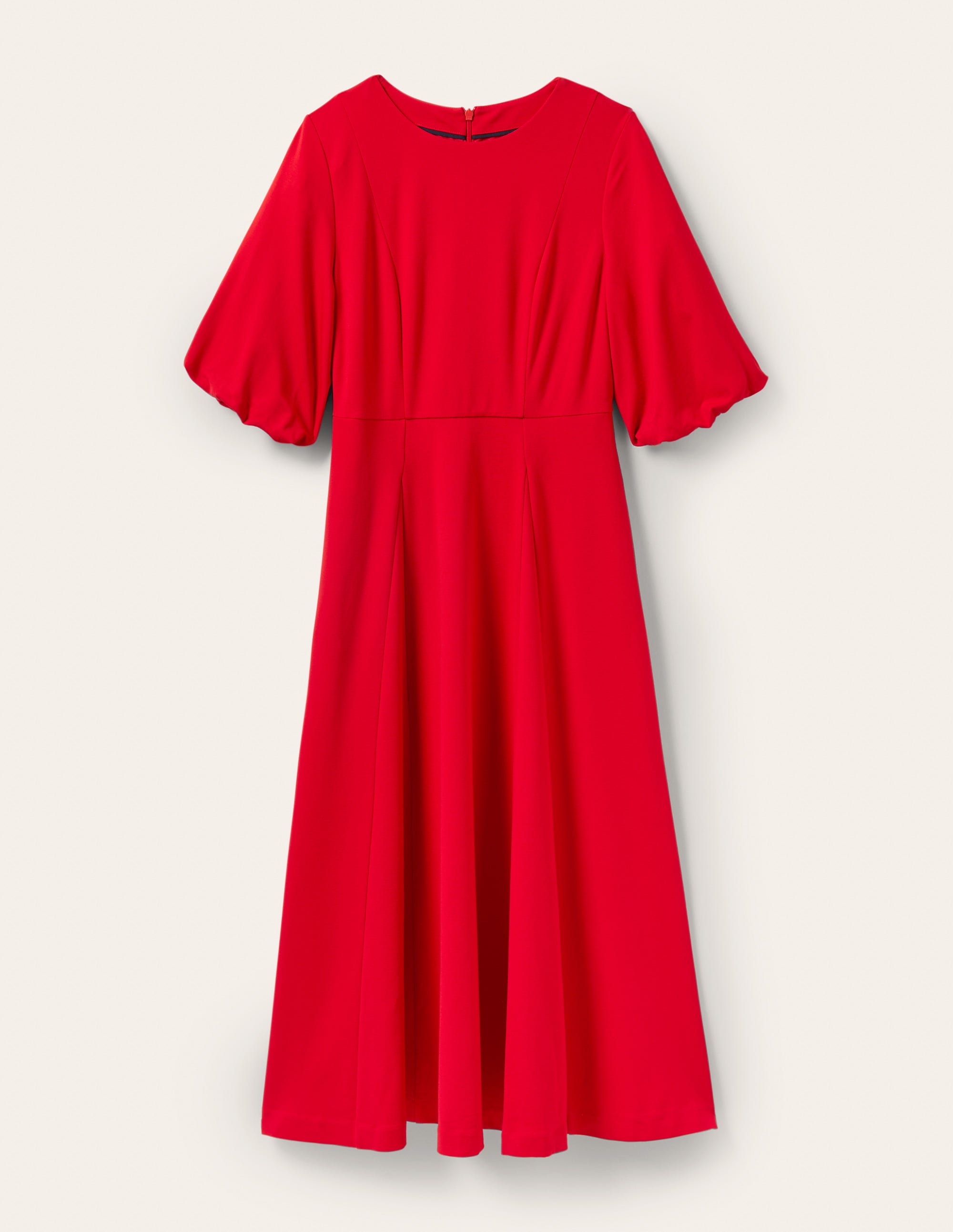 Ponte-Midikleid mit Tellerrock-Rot - Image 5
