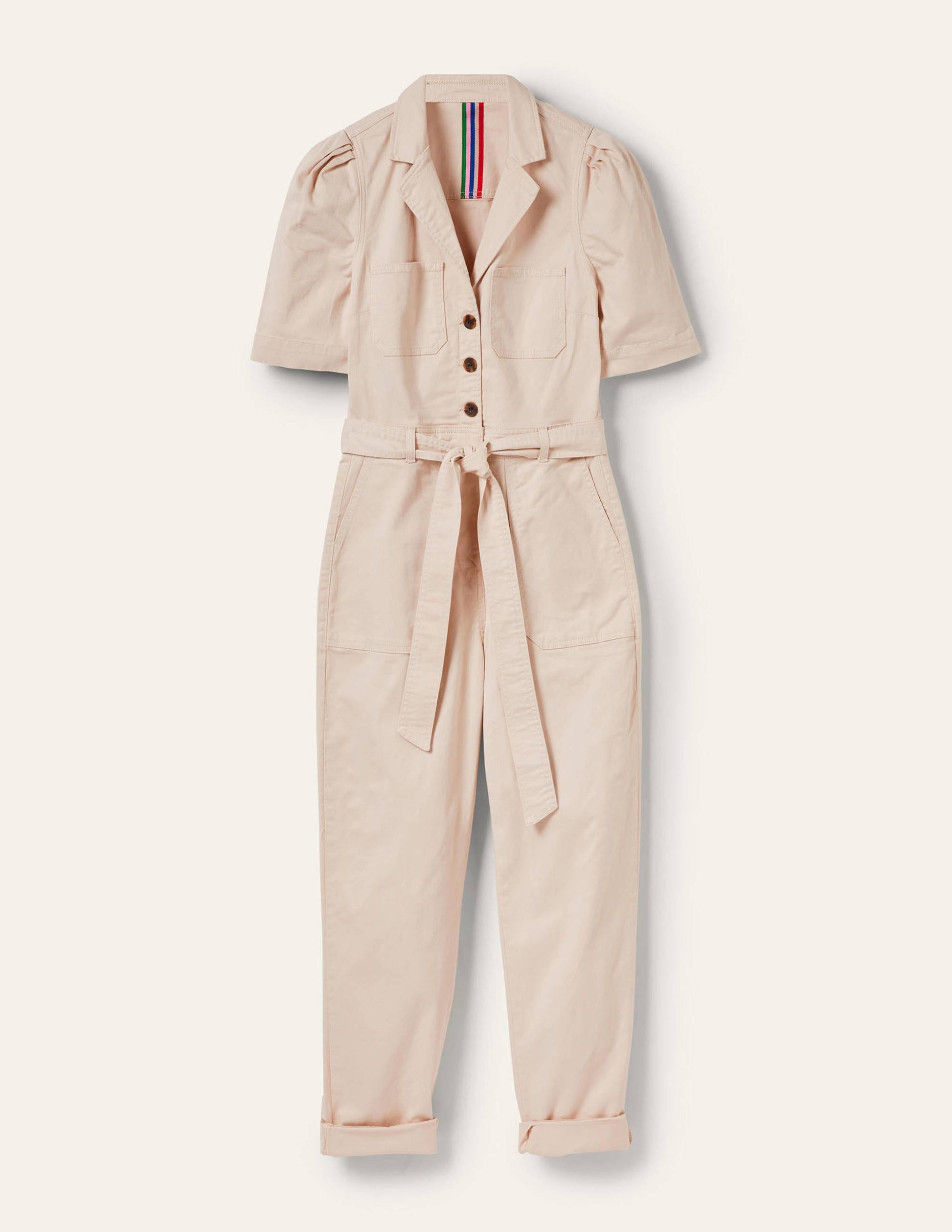 Jumpsuit mit Puffärmeln-Hafermilch-5