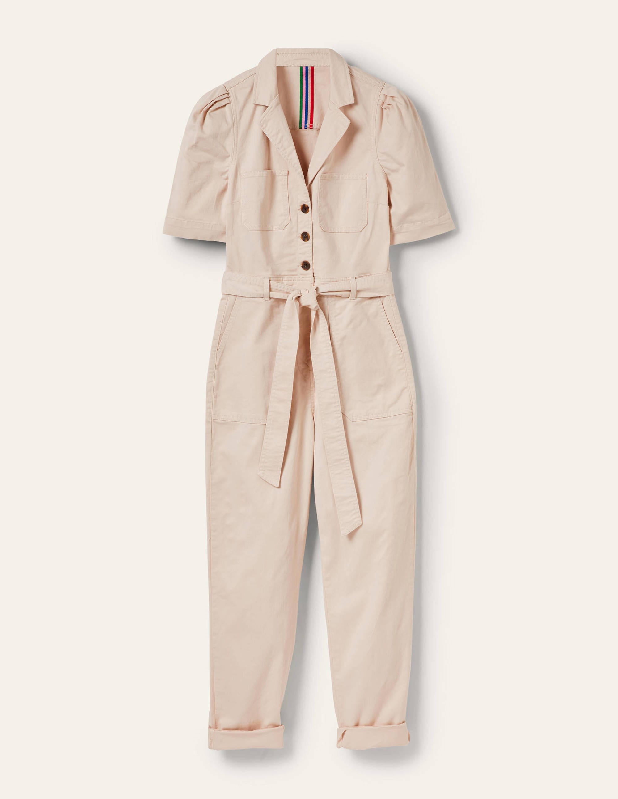 Jumpsuit mit Puffärmeln-Hafermilch - Image 5