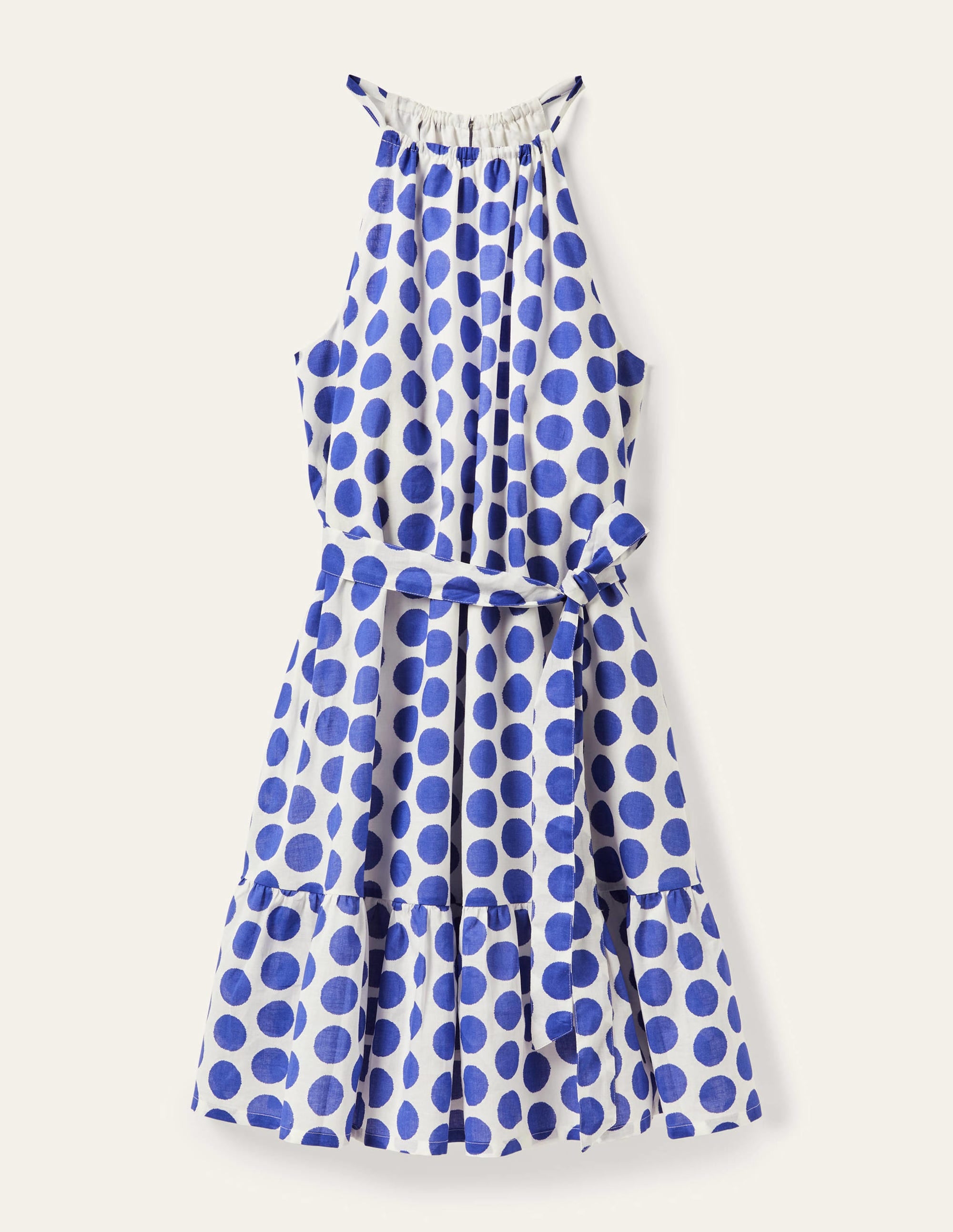 Ingrid Halterneck Dress-Atlantic Ocean, Ikat Spot - Image 5