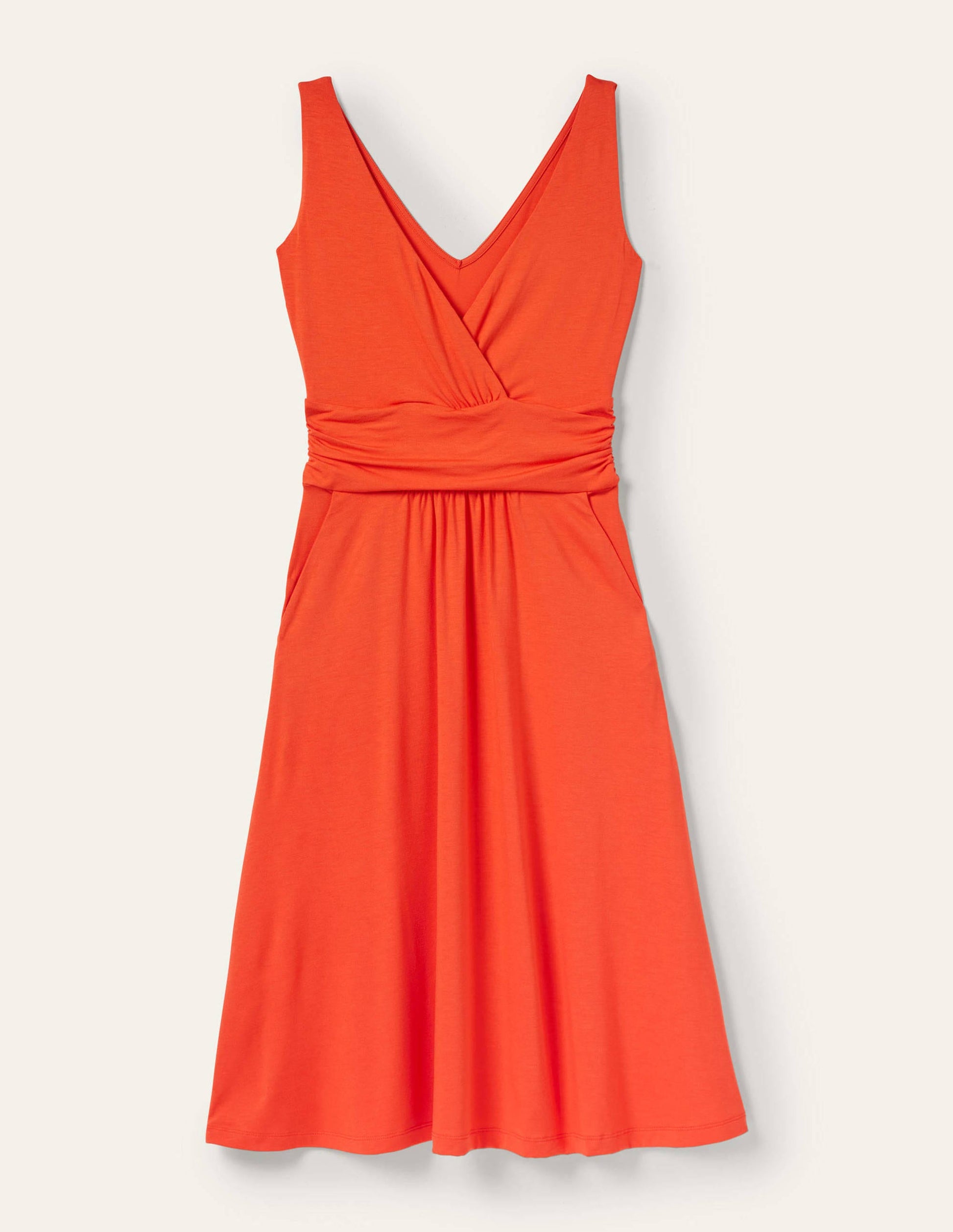 Robe Effie en jersey-Papaye-5