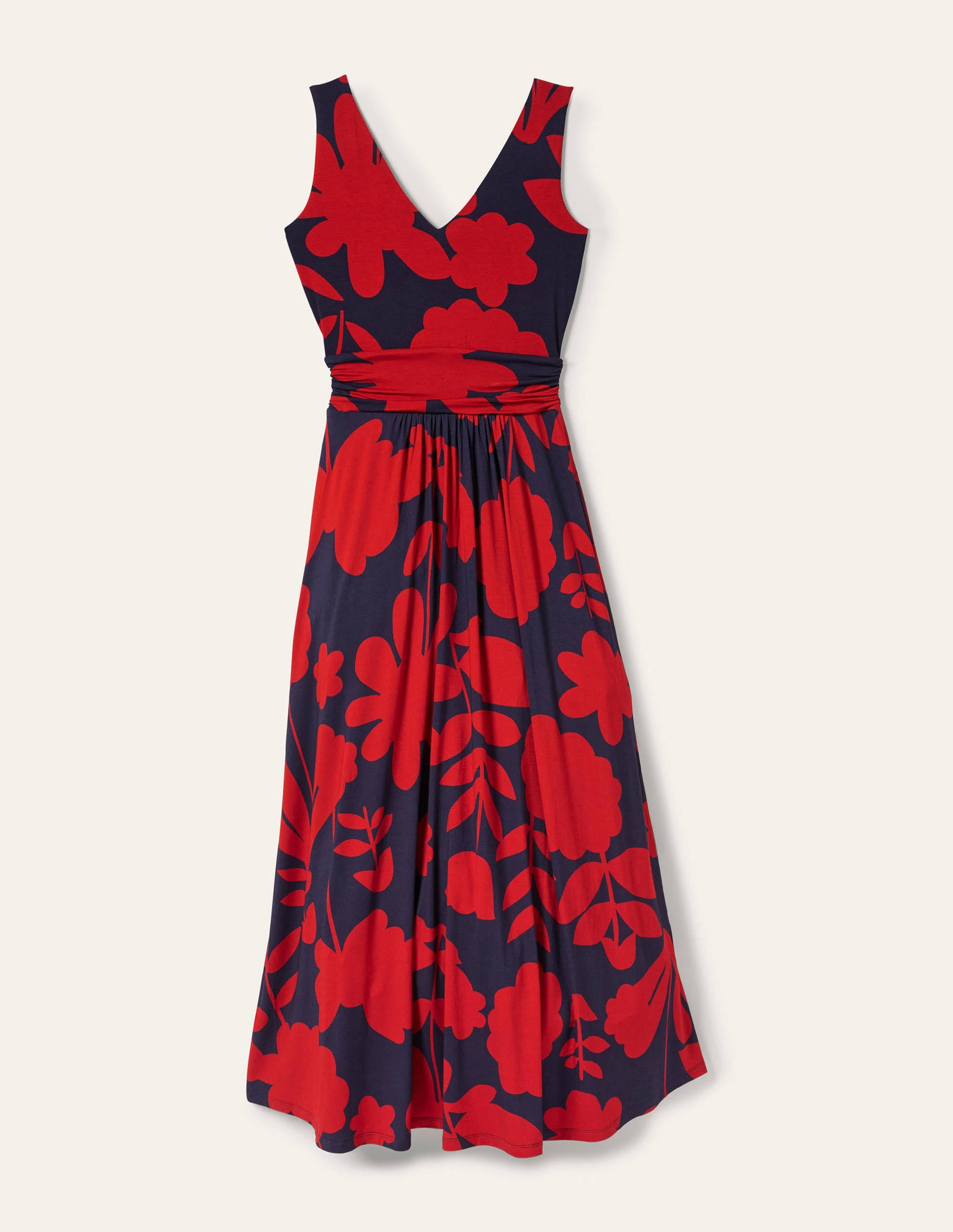 Robe longue Sienna en jersey-Baie hivernale, motif Flora Bloom - Image 5