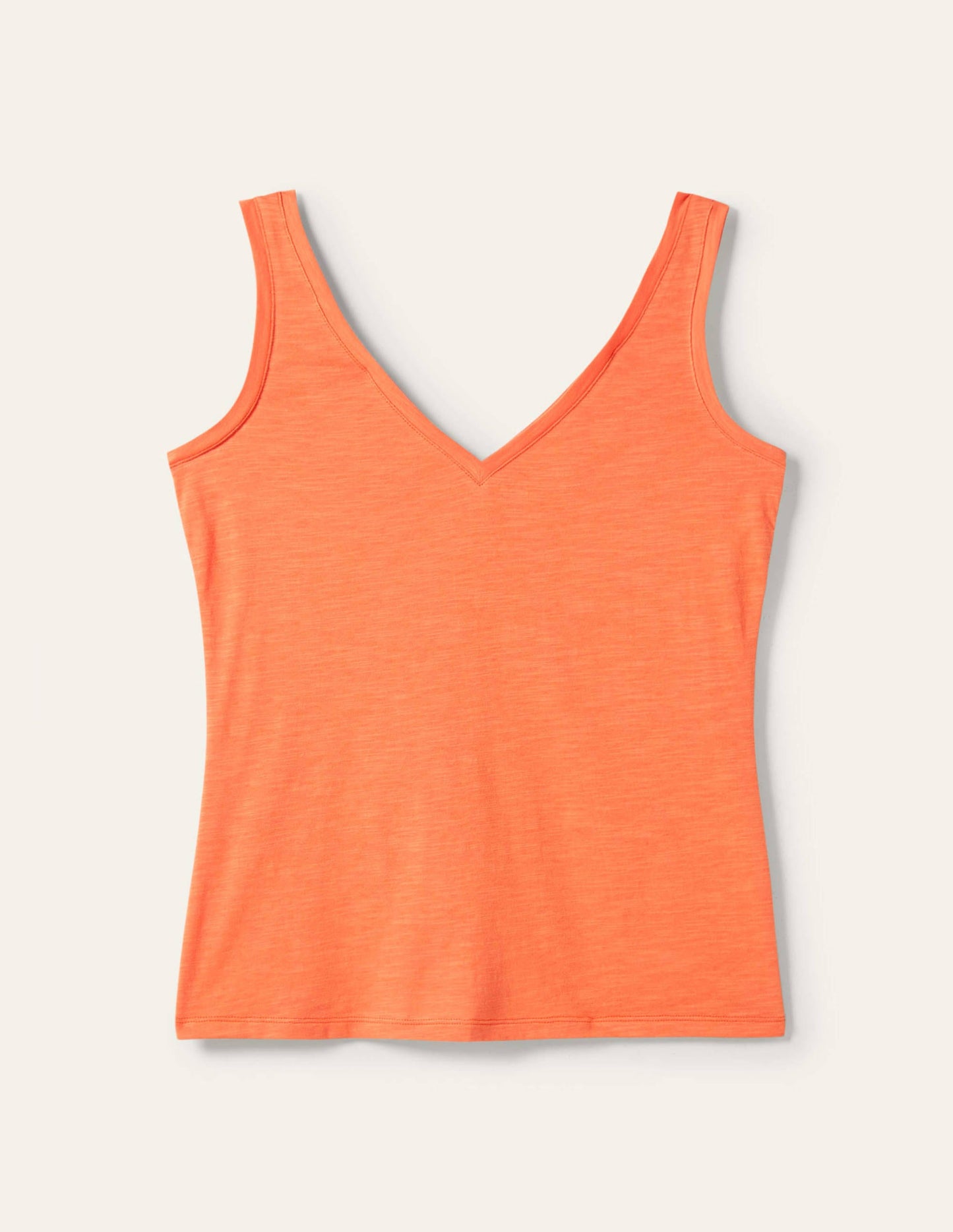 Le débardeur en coton-Orange ancien