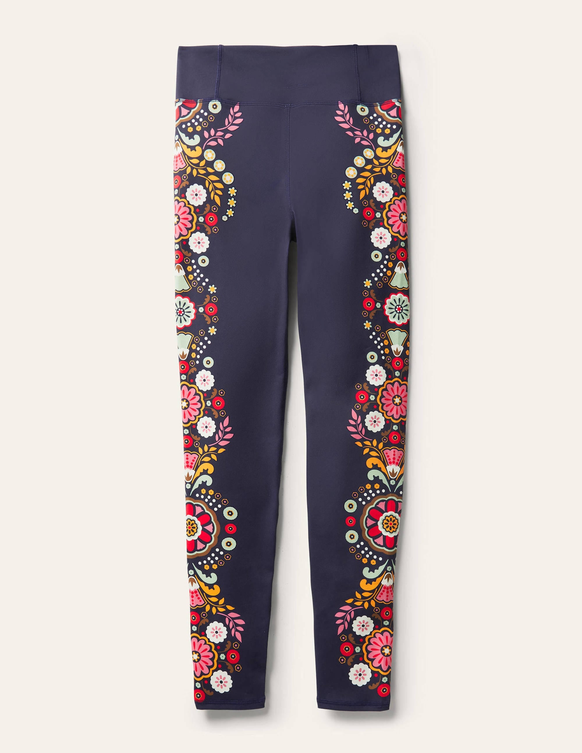 Leggings mit hohem Bund-Navy, Üppiger Garten - Image 6