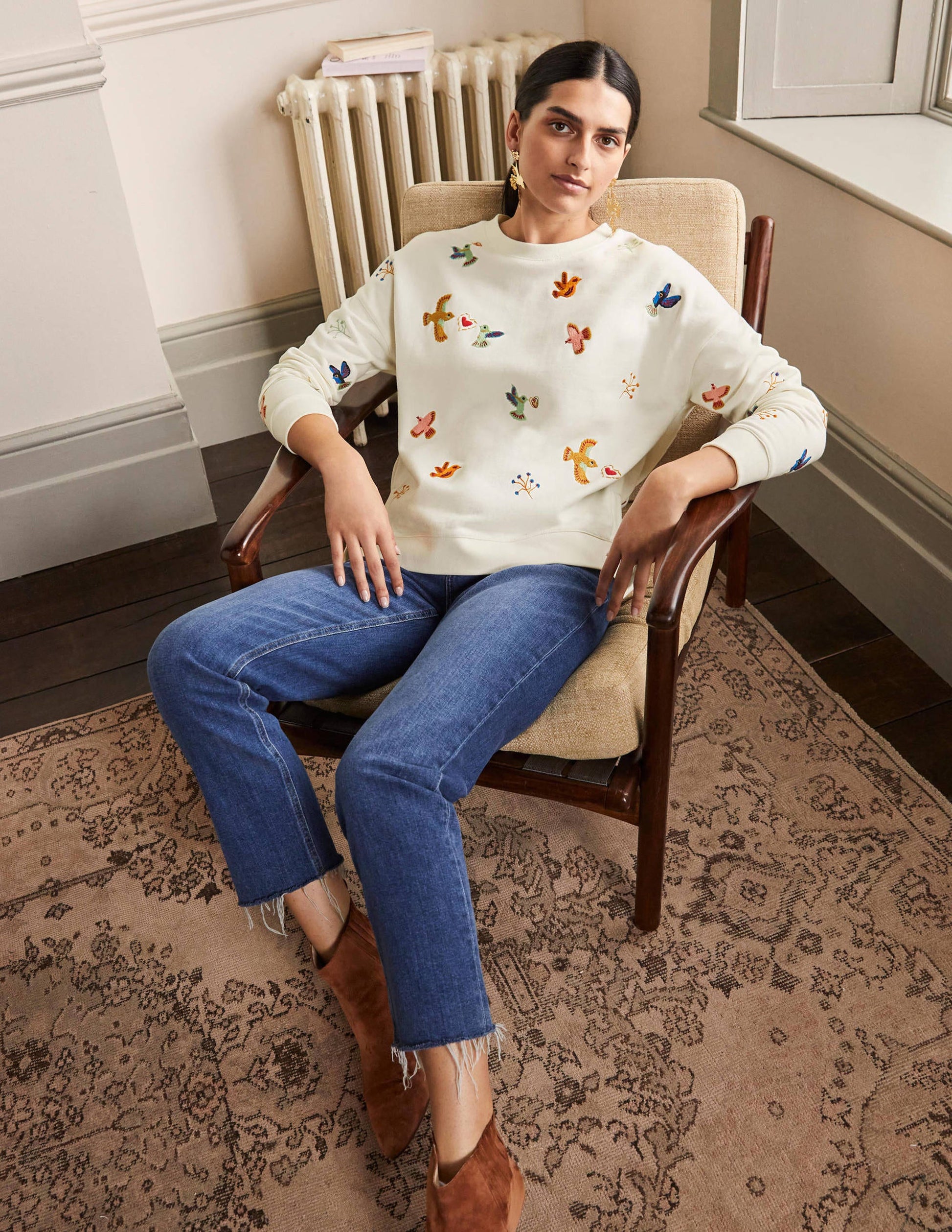 Jasmine Sweatshirt-Naturweiß/Bunt, Stickerei-4