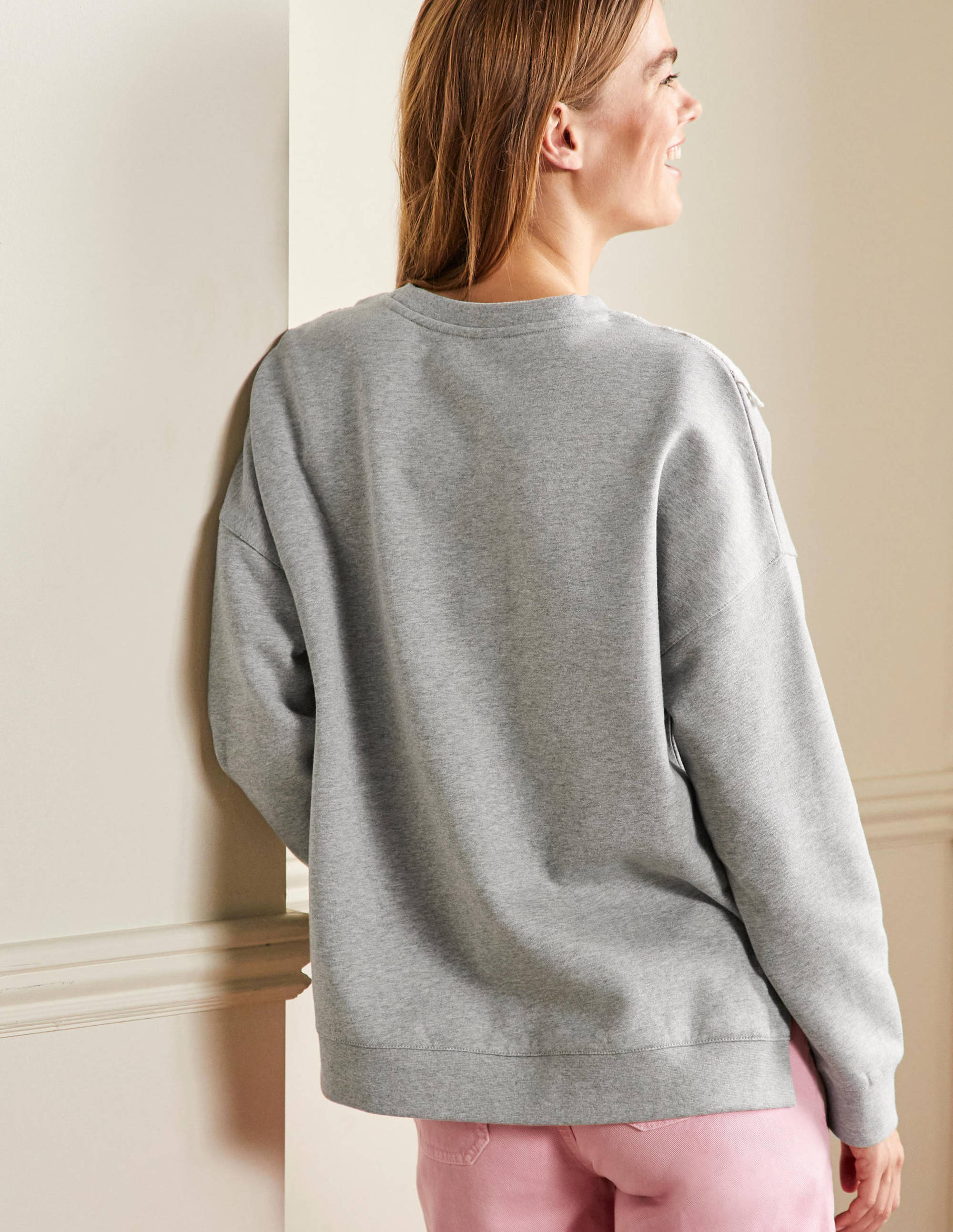 Sweat original-Gris chiné/ivoire - Image 3
