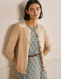 Cashmere Cardigan-Chinchilla Melange
