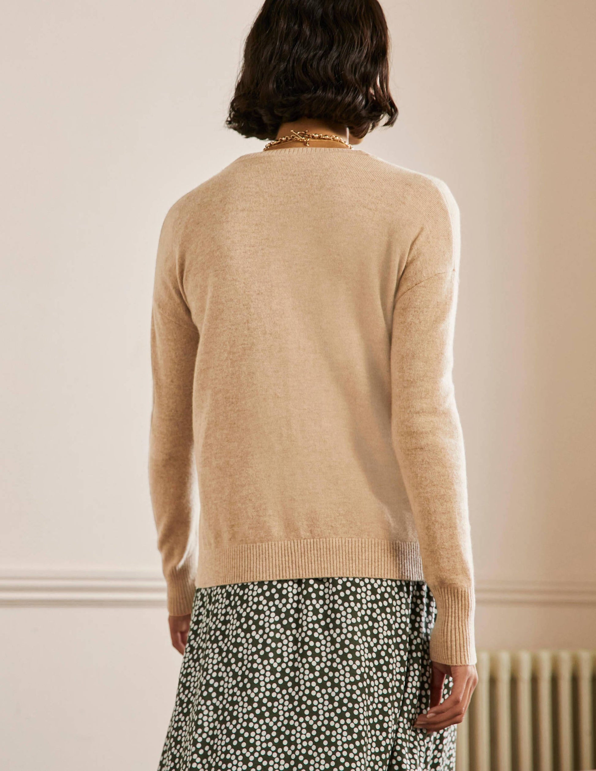 Cashmere Cardigan-Chinchilla Melange-3