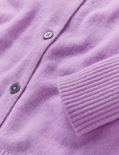 Bequemer Kaschmircardigan-Afrikanisches Violett-5