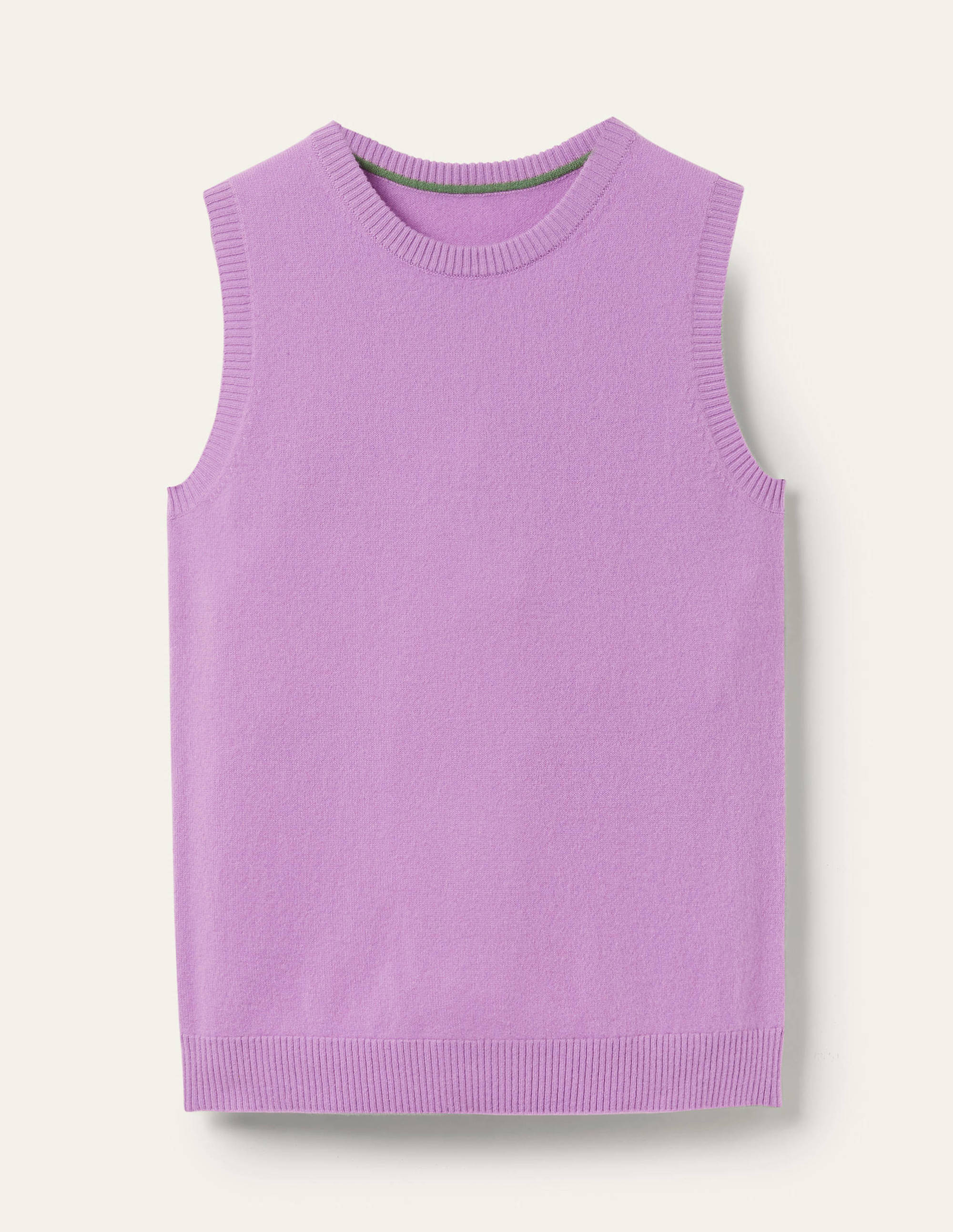 Débardeur en maille de cachemire-Violette africaine - Image 5