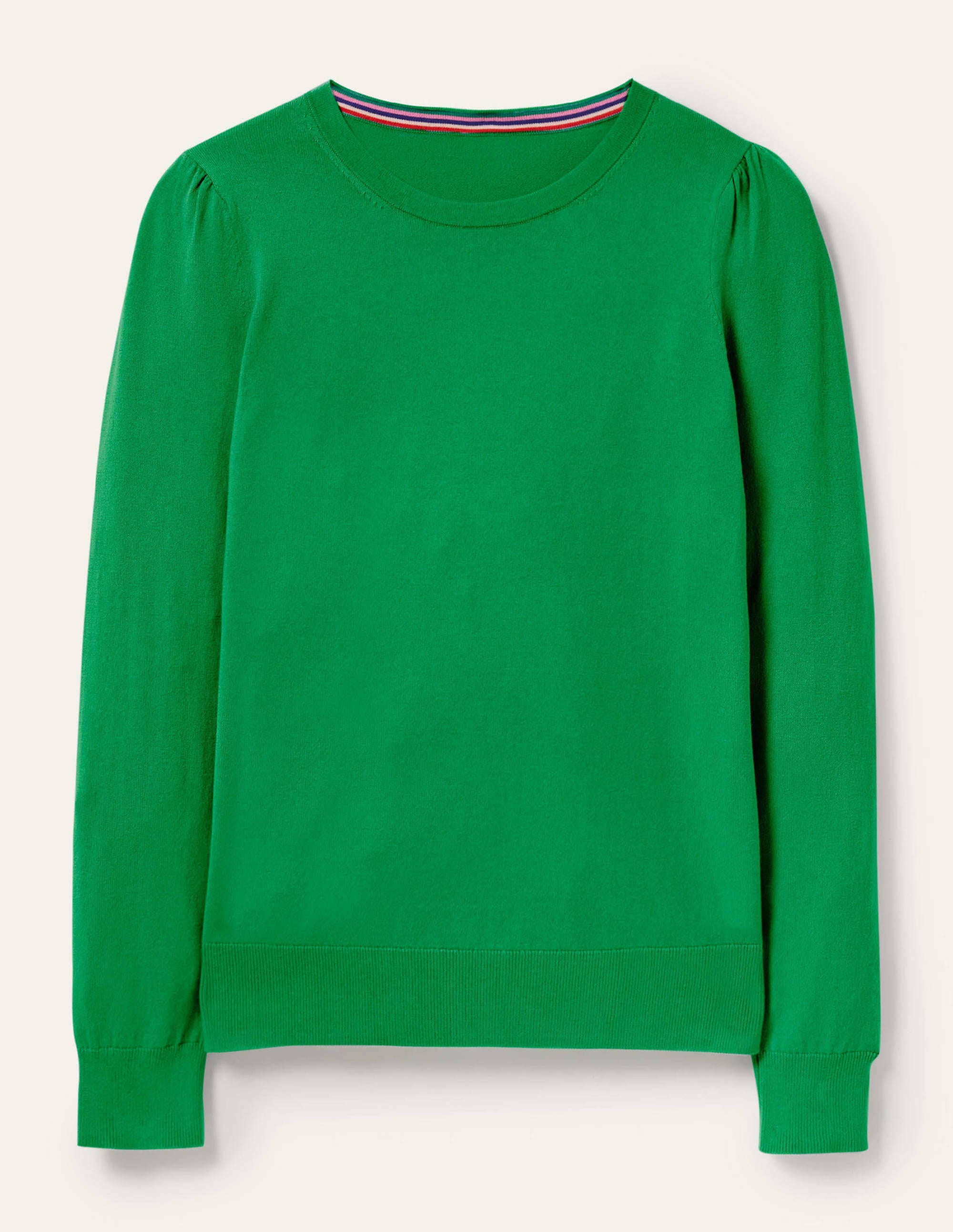 Pull col rond en coton-Vert des Highlands - Image 6