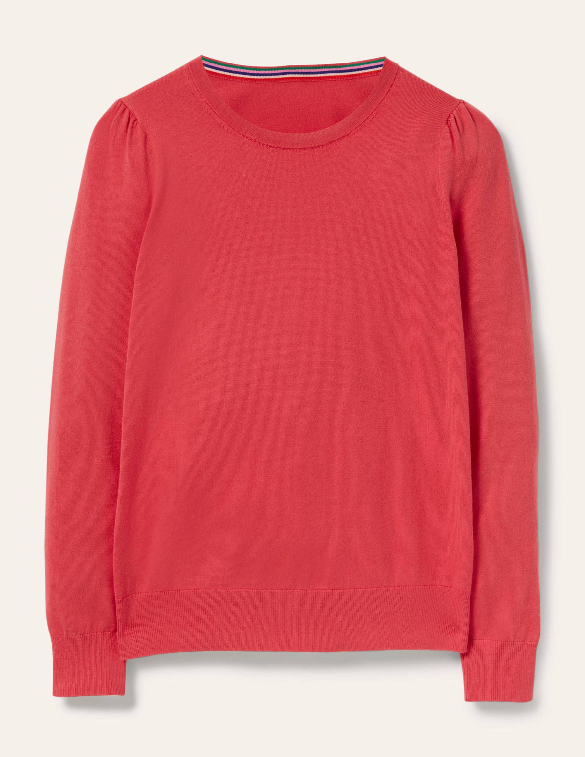 Pull col rond en coton-Radis - Image 7