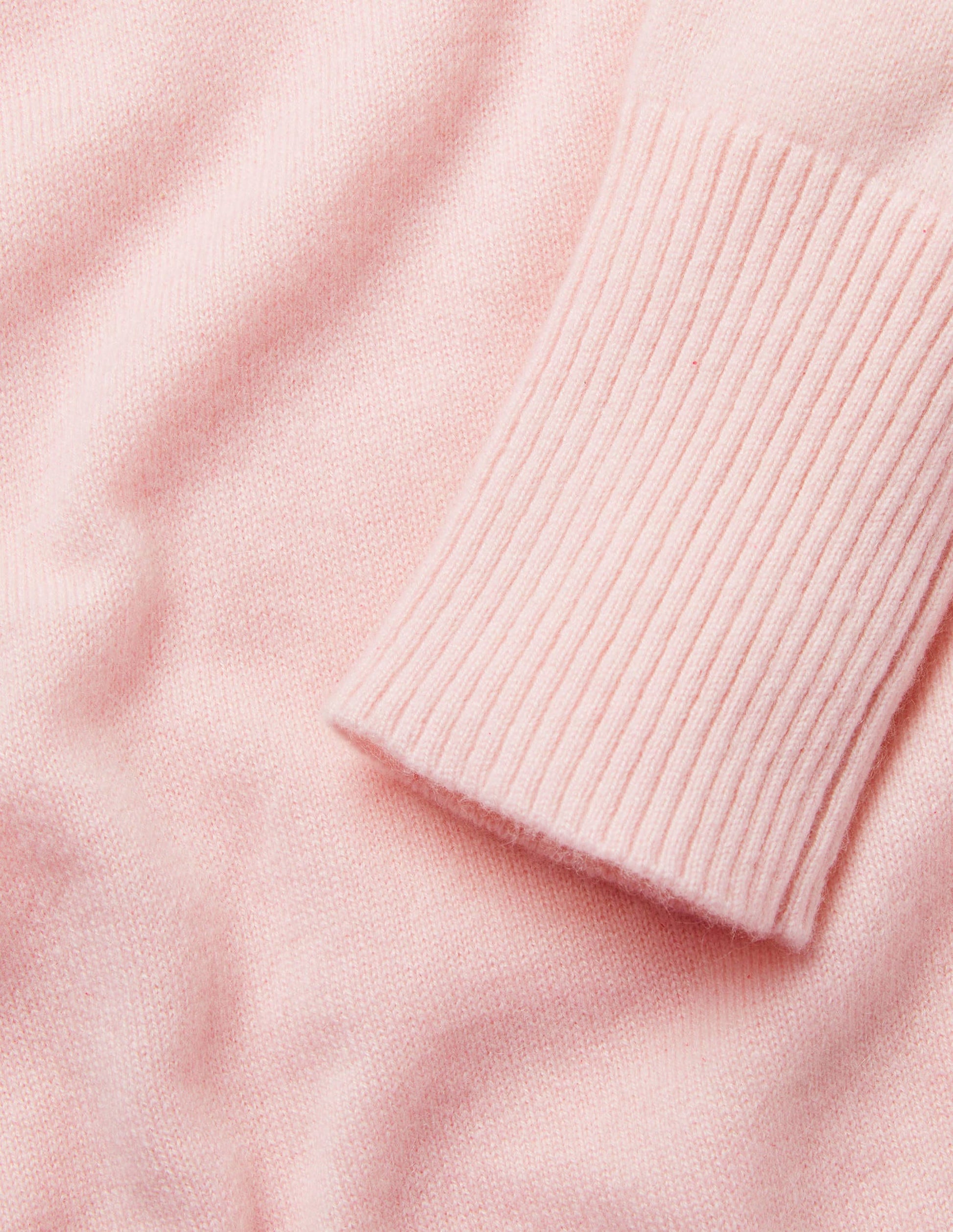 Kaschmirpullover mit Rundhalsausschnitt-Pastellrosa-5
