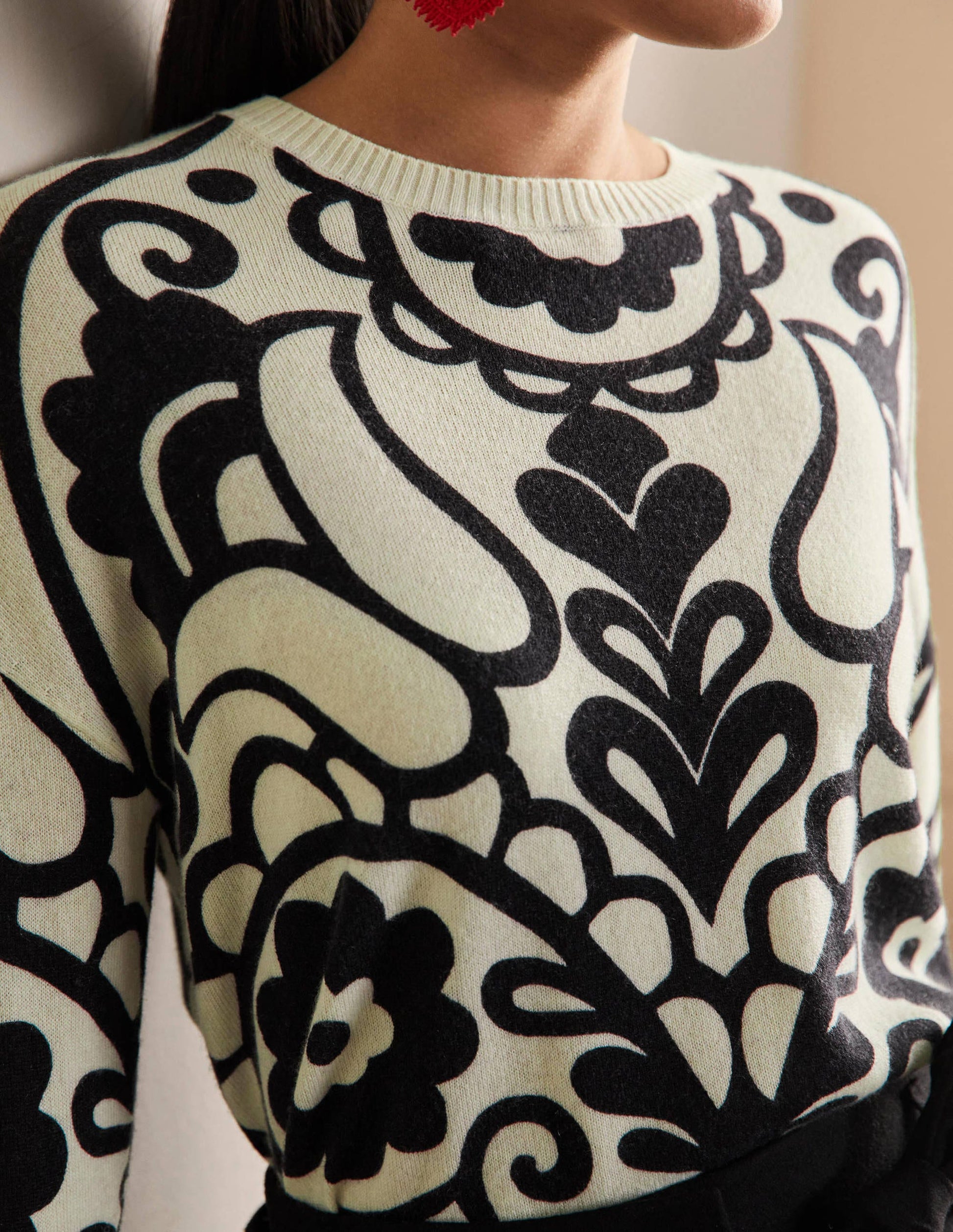 Margot Kaschmirpullover-Naturweiß, Blumenherz-2