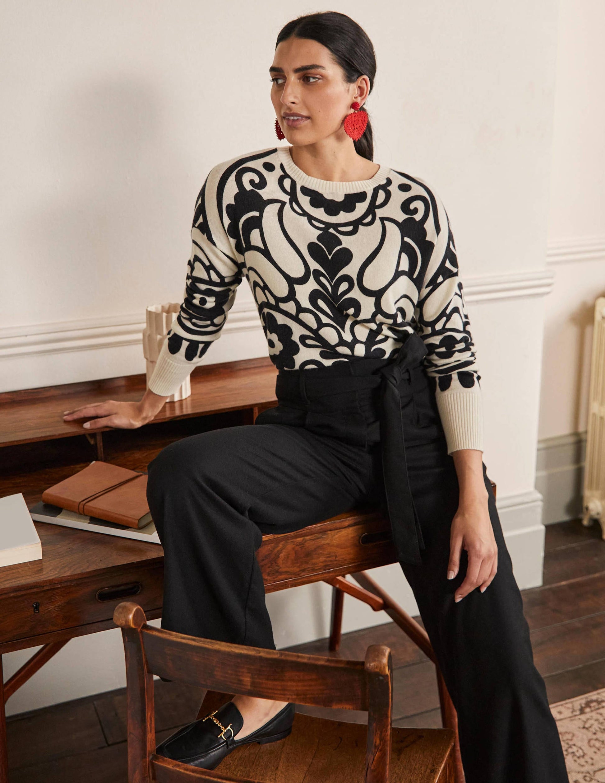 Margot Kaschmirpullover-Naturweiß, Blumenherz-4