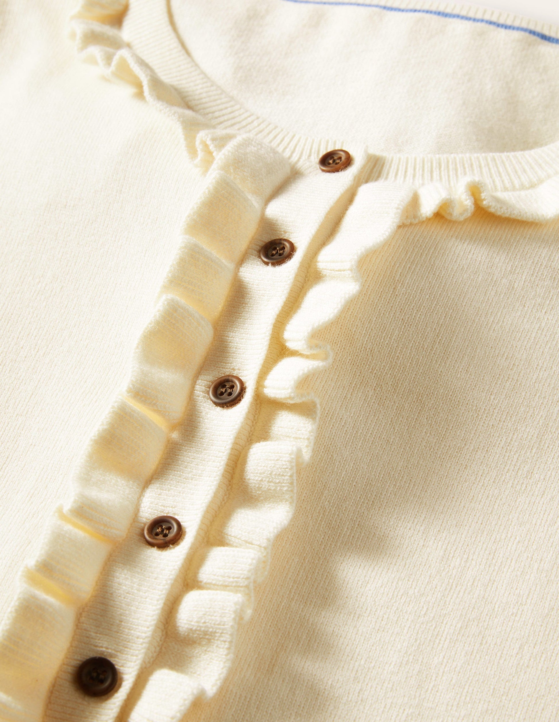 Frill Detail Henley Jumper-Ivory-6