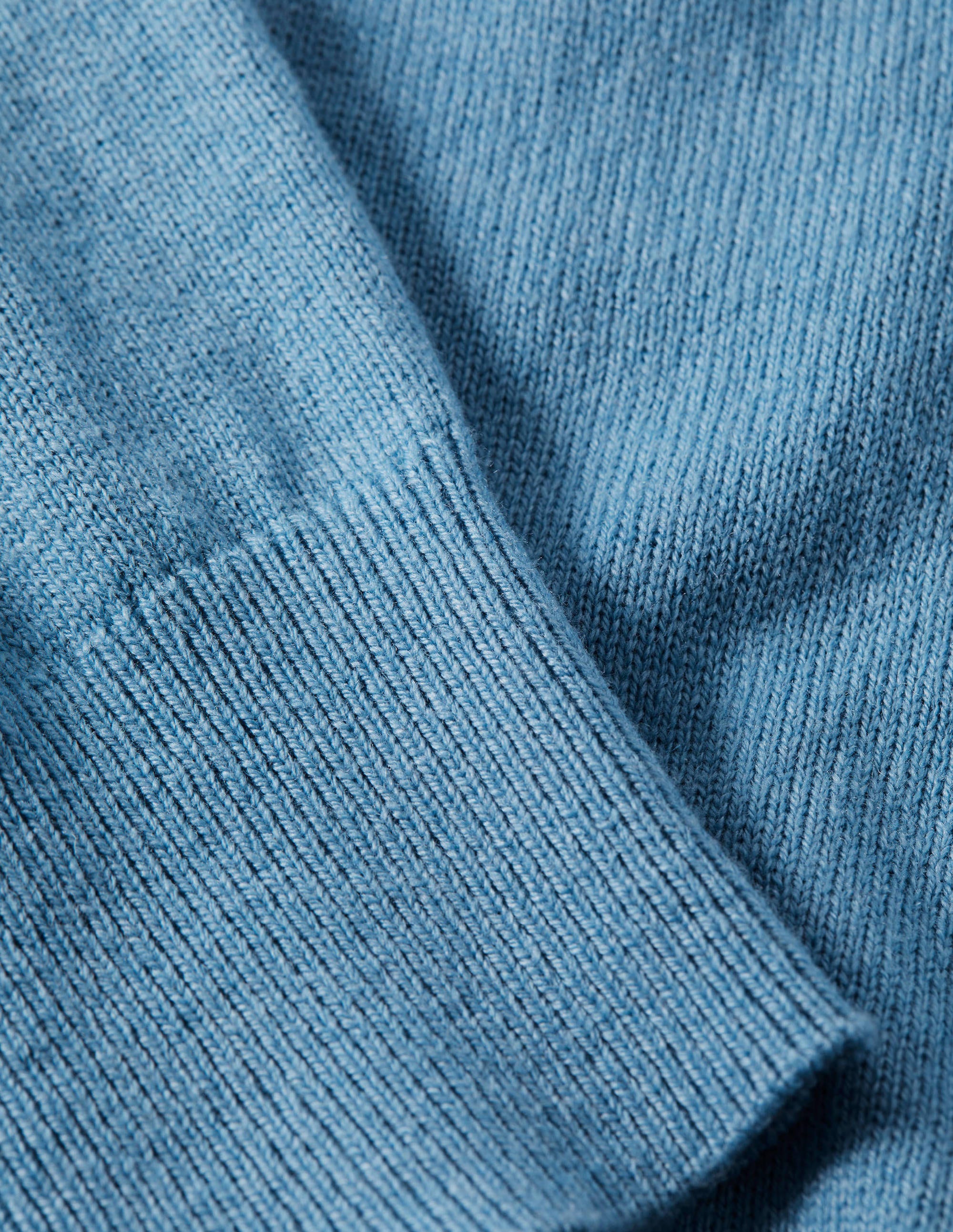 Pullover mit eckigem Ausschnitt und Puffärmeln-Himmelblau - Image 6