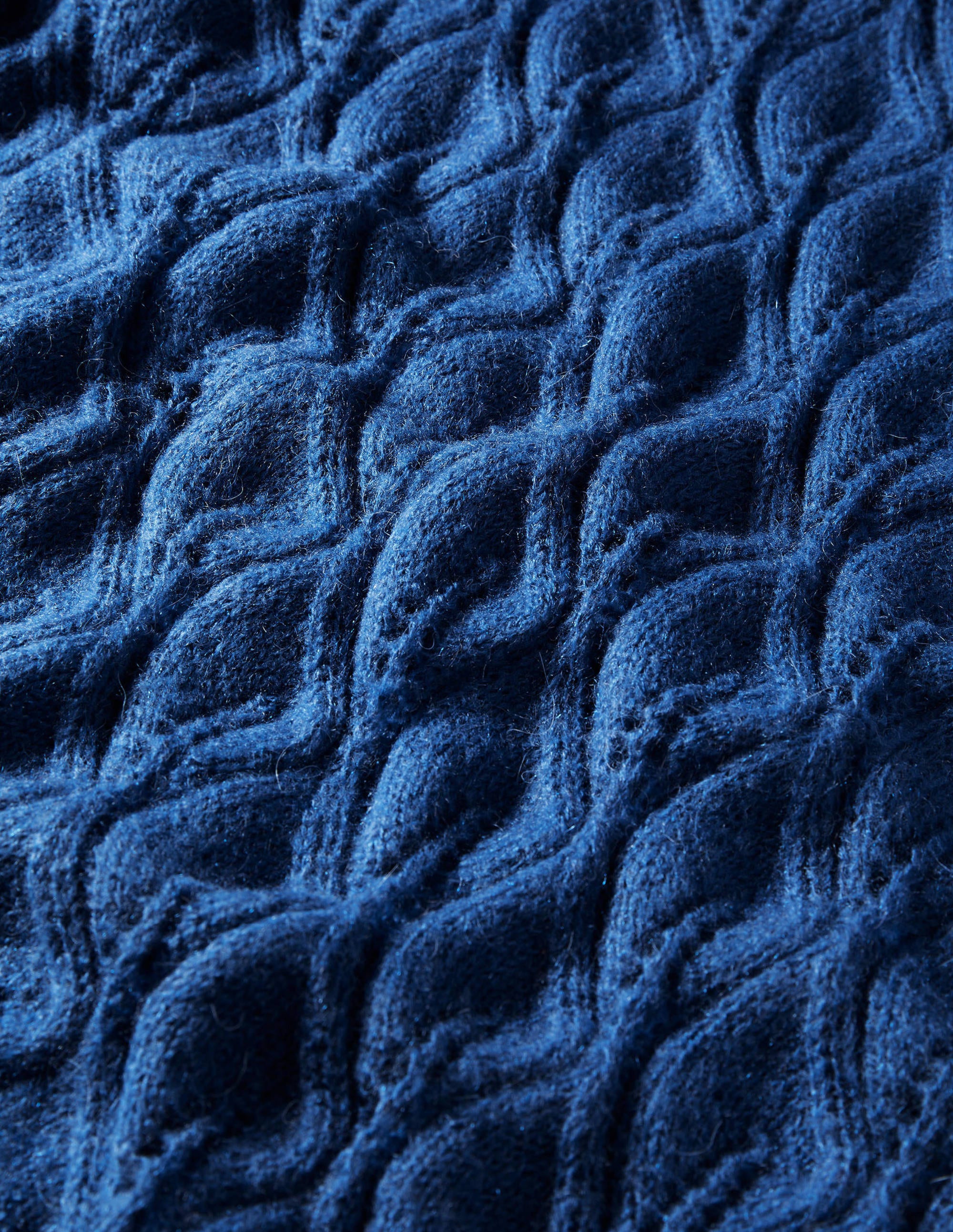 Pull duveteux en pointelle-Cobalt - Image 6