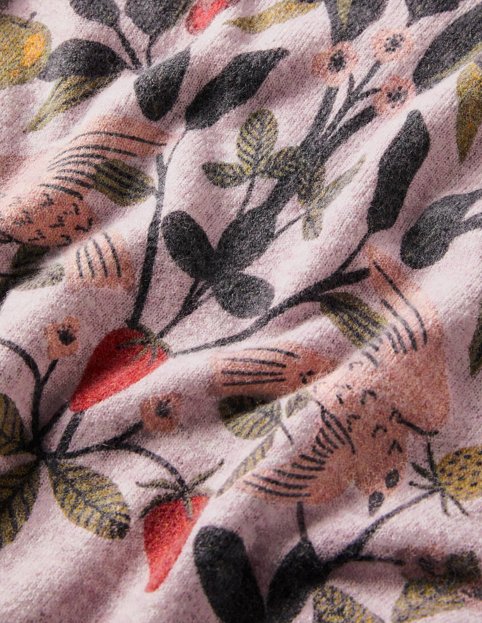 Flauschiger Pullover mit Muster-Helles Violett, Paradiesvogel - Image 5