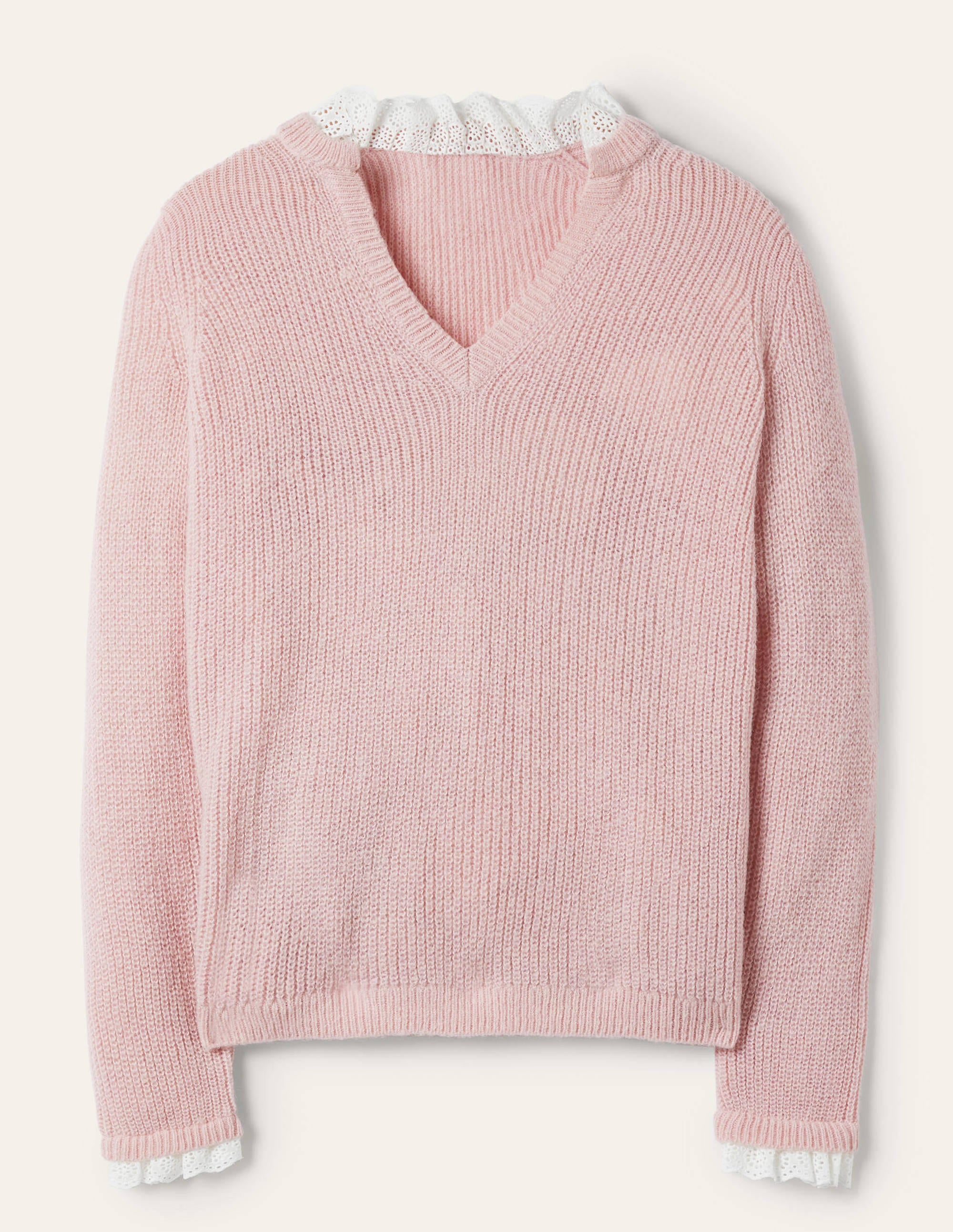 Rippstrickpullover-Milchshake - Image 6