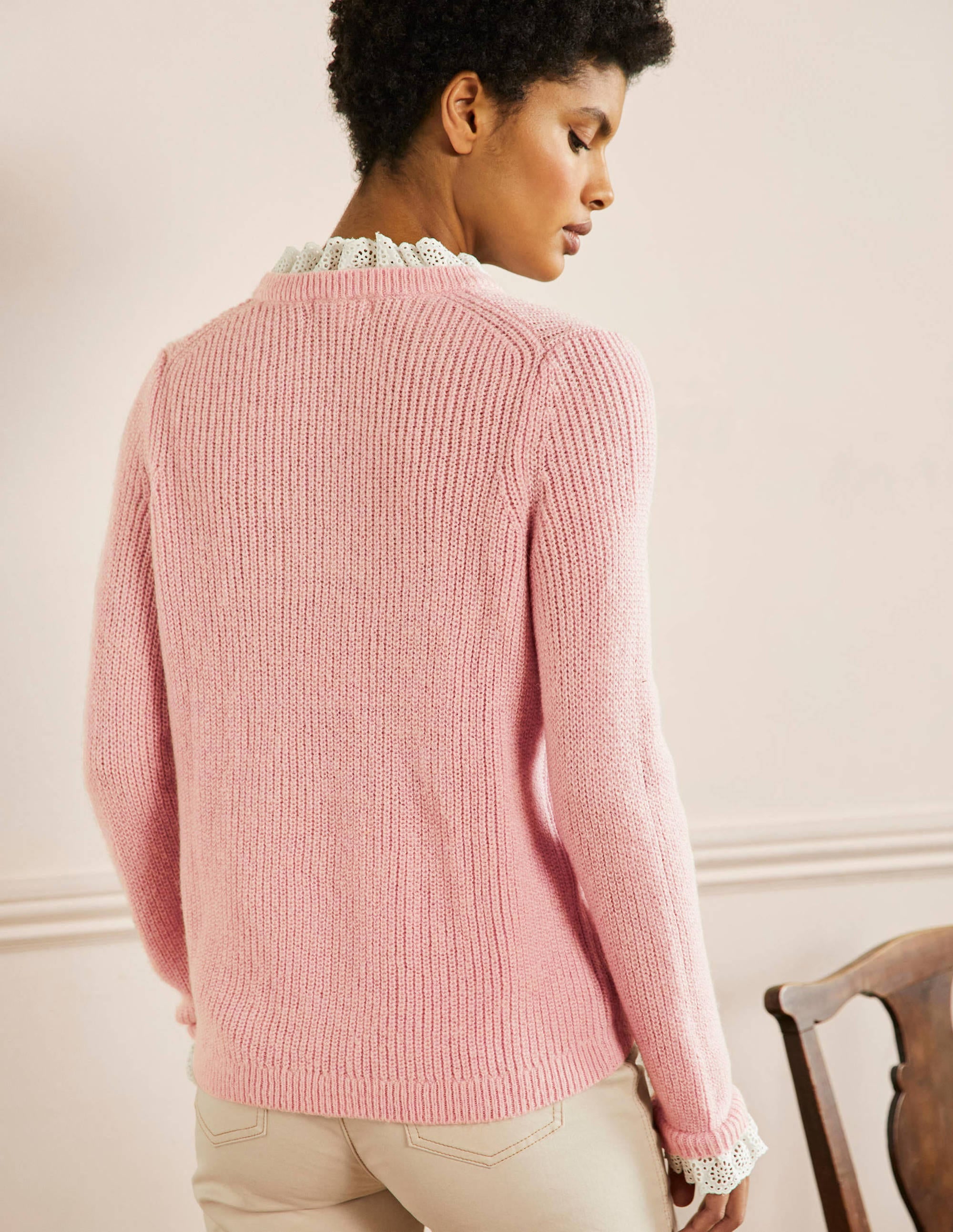 Rippstrickpullover-Milchshake - Image 3